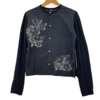 長袖シャツ Flower Stitch Nocoller Shirt 黒 (3) 3 ブラック