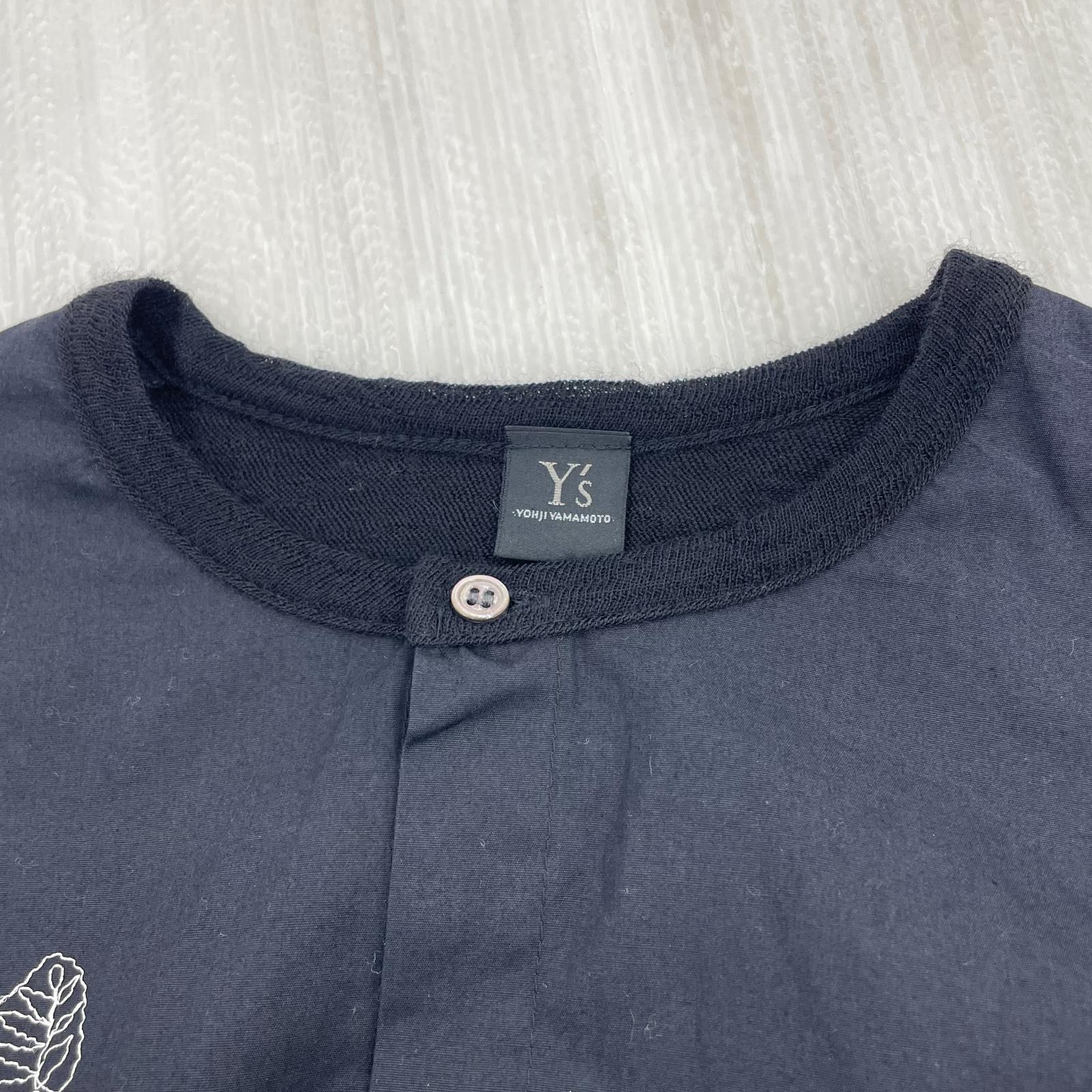 長袖シャツ Flower Stitch Nocoller Shirt 黒 (3) 3 ブラック