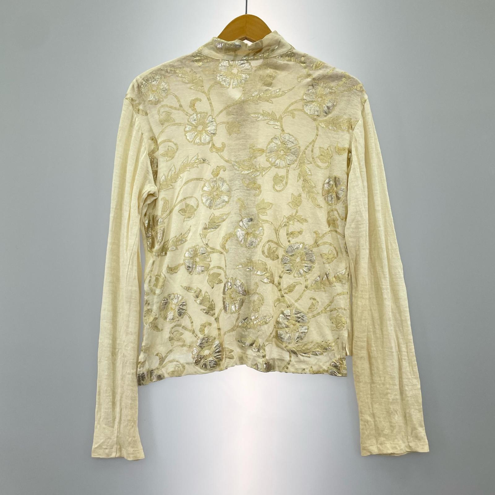 長袖シャツ Linen Flower Print Cardigan ベージュ (3) 3 ベージュ