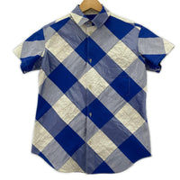 半袖シャツ Polyester argyle Shirt (2) 2 ブルー