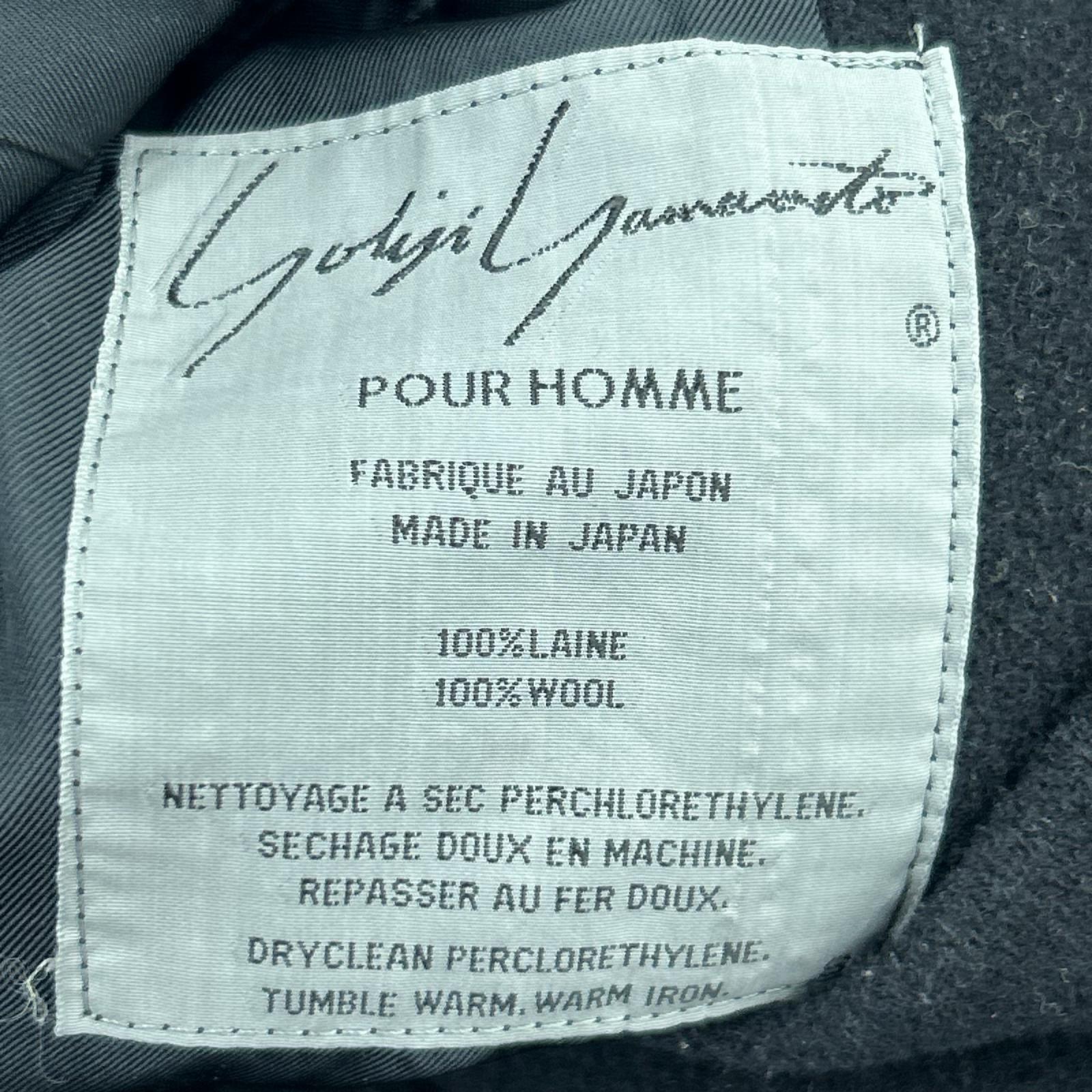 ジャケット 80s POUR HOMME 丸文字タグ Short Jacket (S) S ブラック
