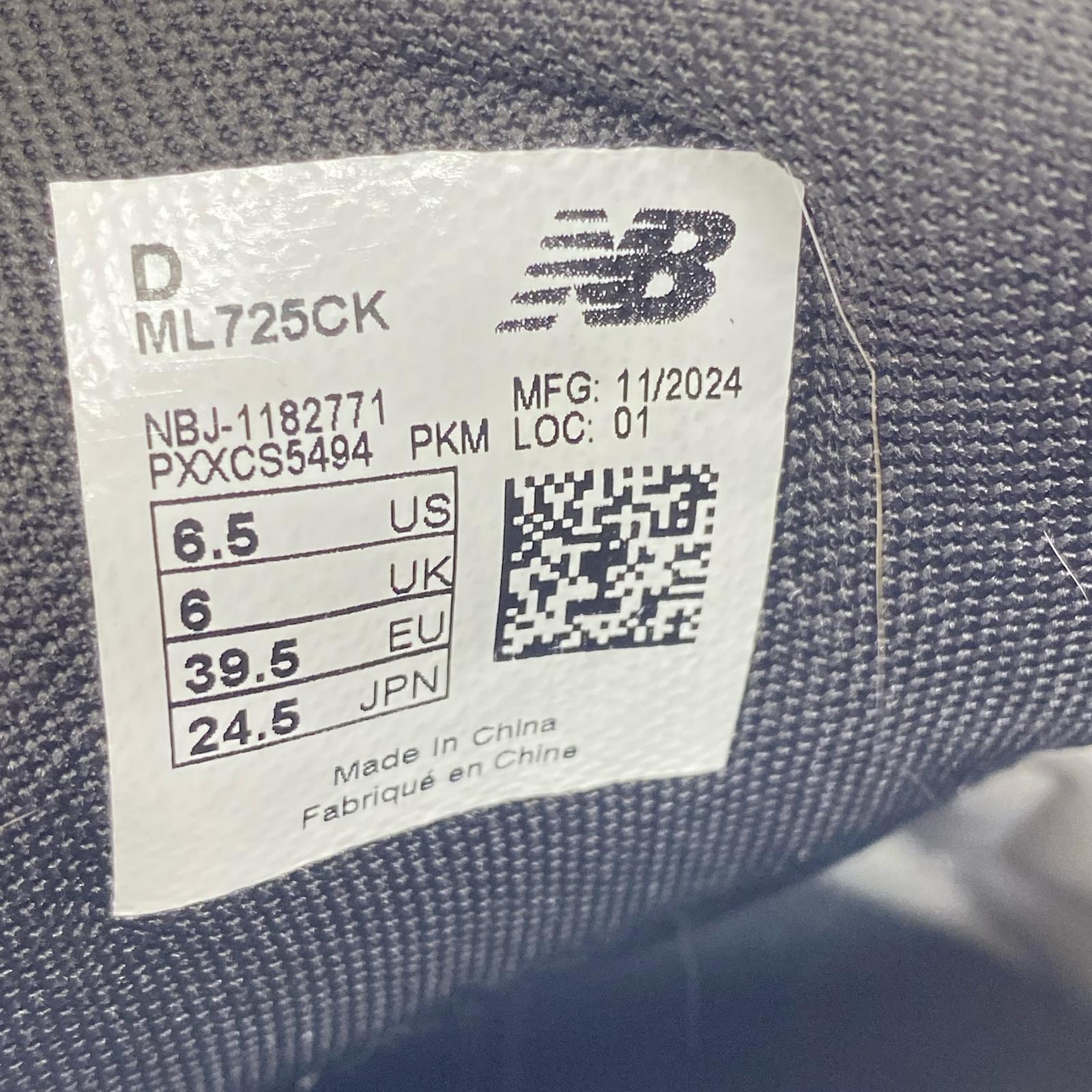 スニーカー ML725CK 24.5cm (US6 1/2 UK6 EU39) グレー