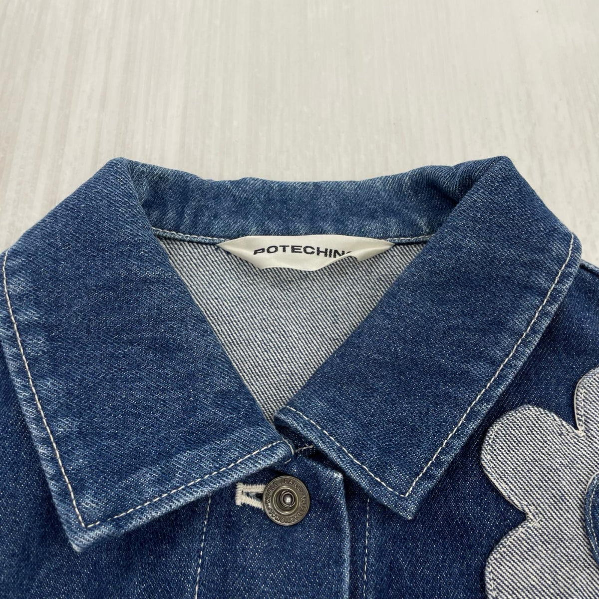 デニムジャケット POTECHINO 刺繍 ﾃﾞﾆﾑｼﾞｬｹｯﾄ