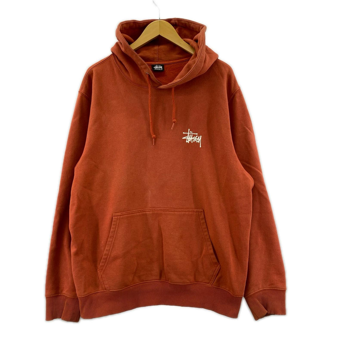 パーカー L stussy logo parker L オレンジ
