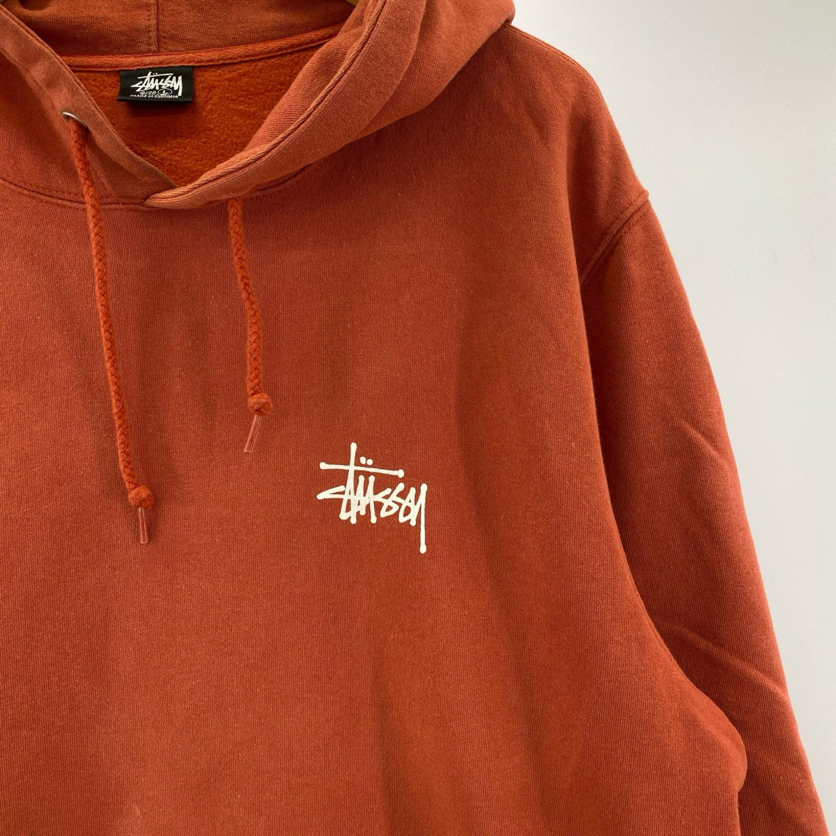 パーカー L stussy logo parker L オレンジ