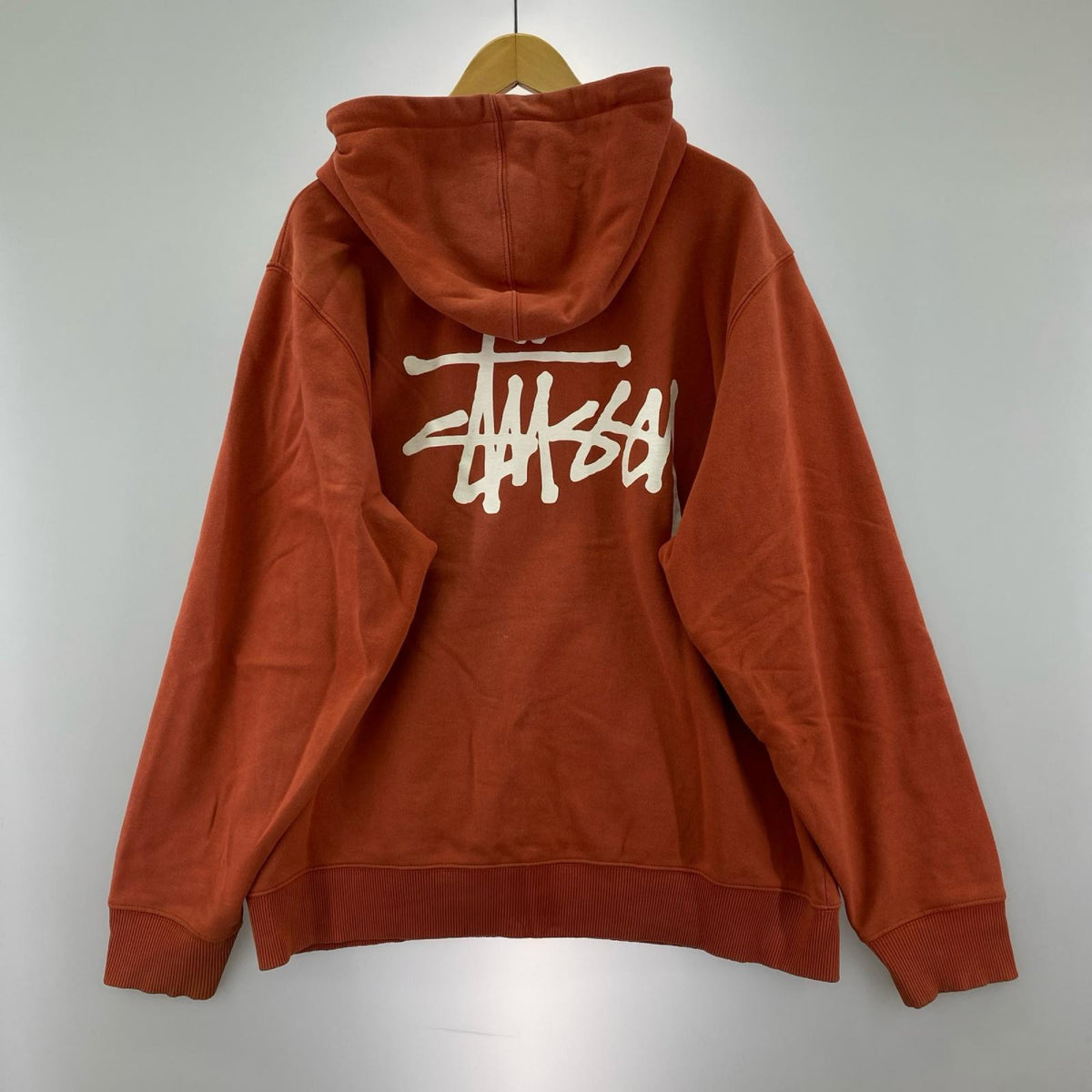 パーカー L stussy logo parker L オレンジ