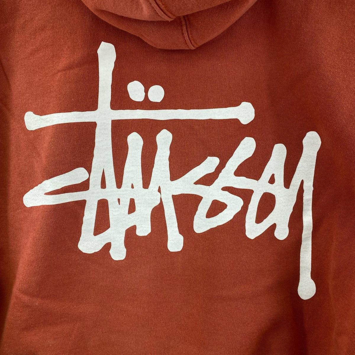 パーカー L stussy logo parker L オレンジ