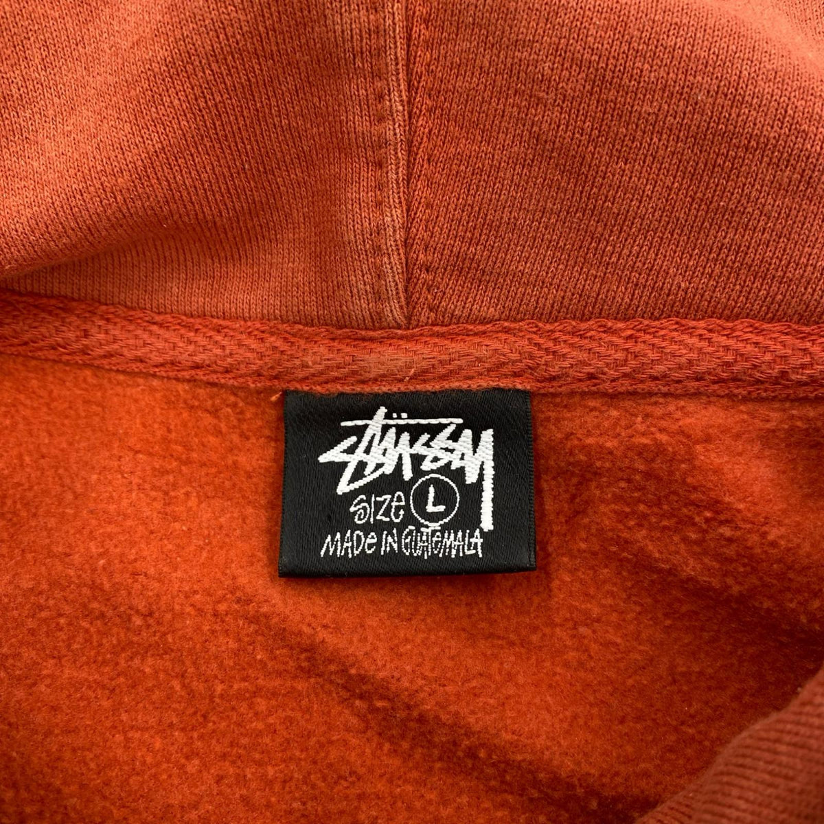 パーカー L stussy logo parker L オレンジ