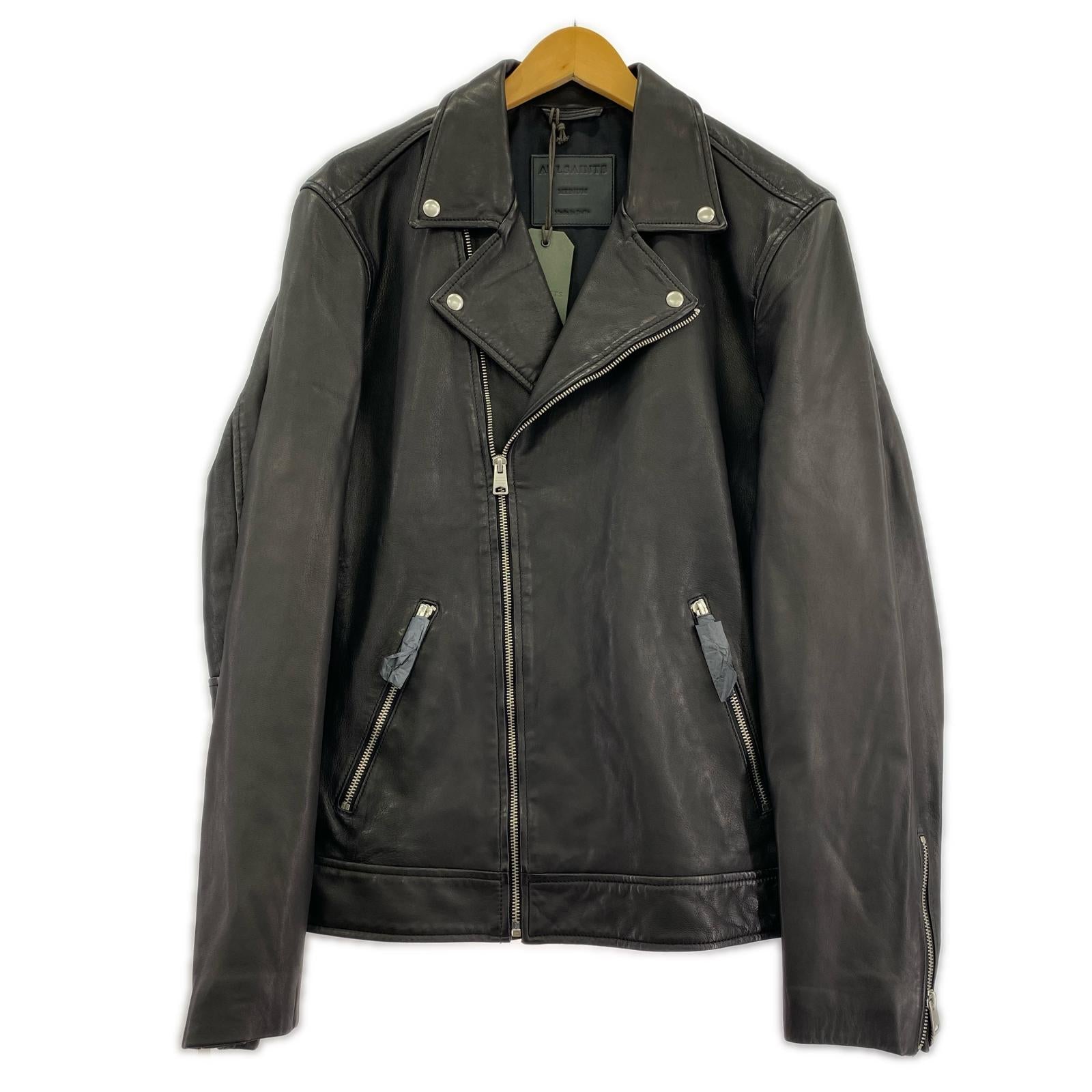 ジャケット TYSON BIKER ダブルライダース BLK (M) M ブラック