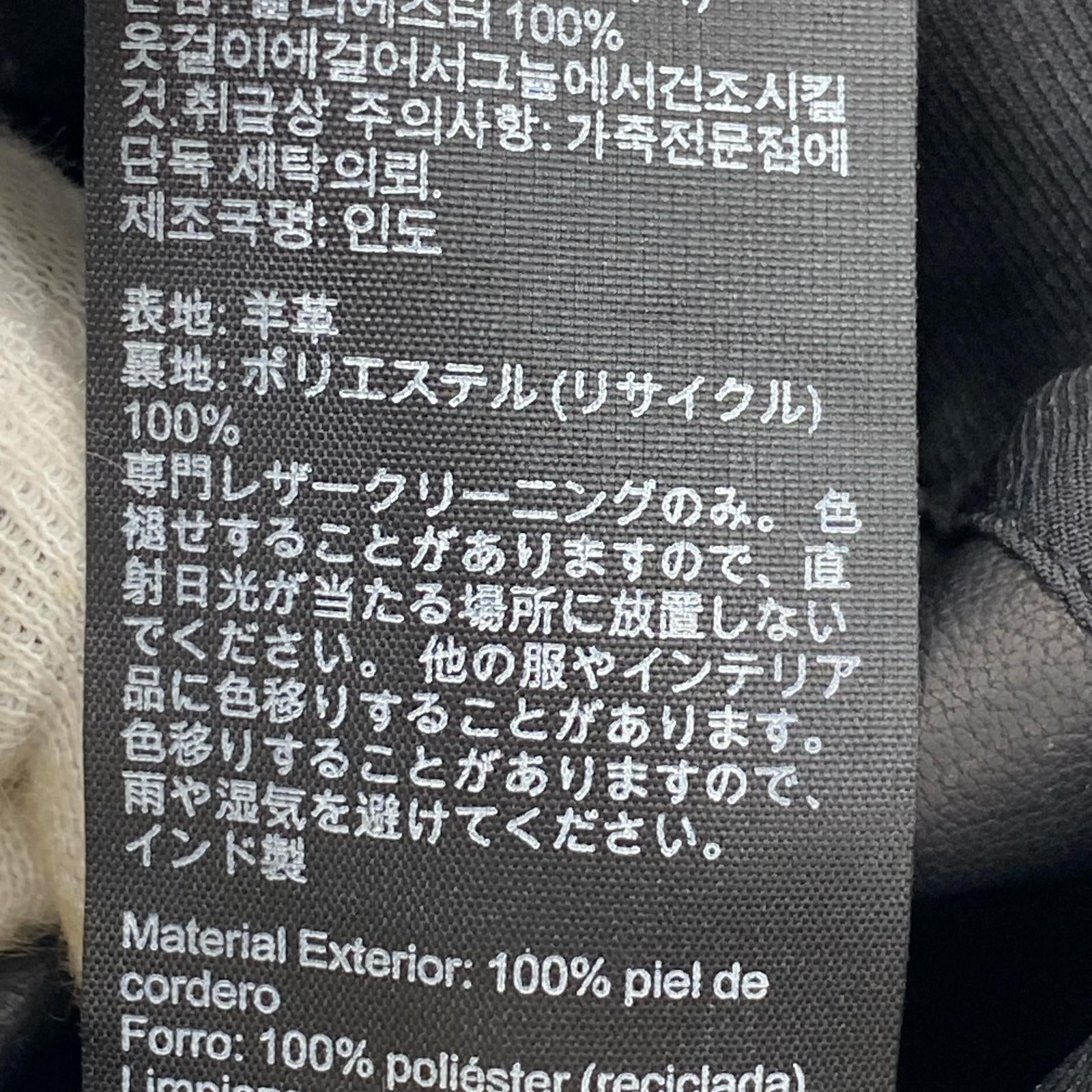 ジャケット TYSON BIKER ダブルライダース BLK (M) M ブラック