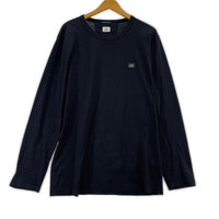 長袖Ｔシャツ ワンポイント 後染め M ブラック