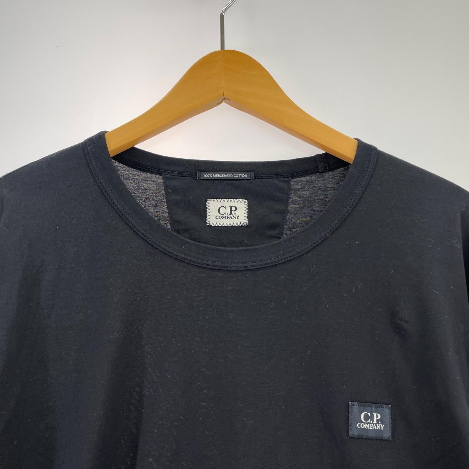 長袖Ｔシャツ ワンポイント 後染め M ブラック