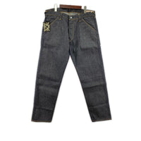 デニムパンツ EVISU Lot.5500 くまモン ﾃﾞﾆﾑﾊﾟﾝﾂ W38 ブラック