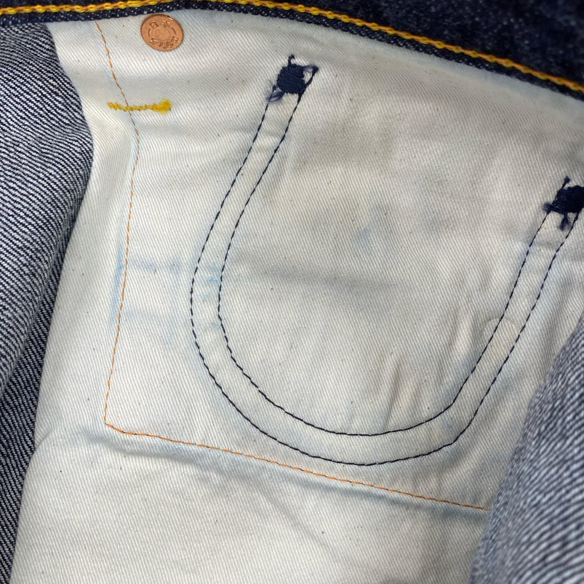 デニムパンツ EVISU NO.2 Lot.2000T くまモン ﾃﾞﾆﾑﾊﾟﾝﾂ W42