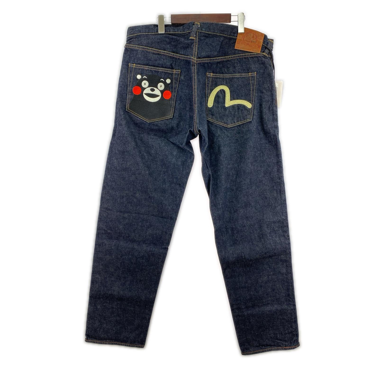 デニムパンツ EVISU NO.2 Lot.2000T くまモン デニムパンツ W42