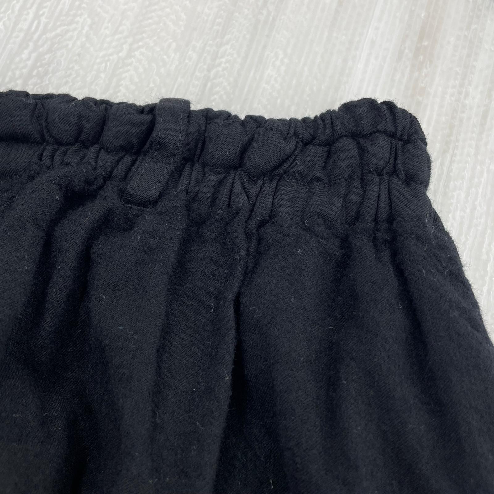 ショートパンツ WOOL SAROUEL PANTS 黒(3) 3 ブラック