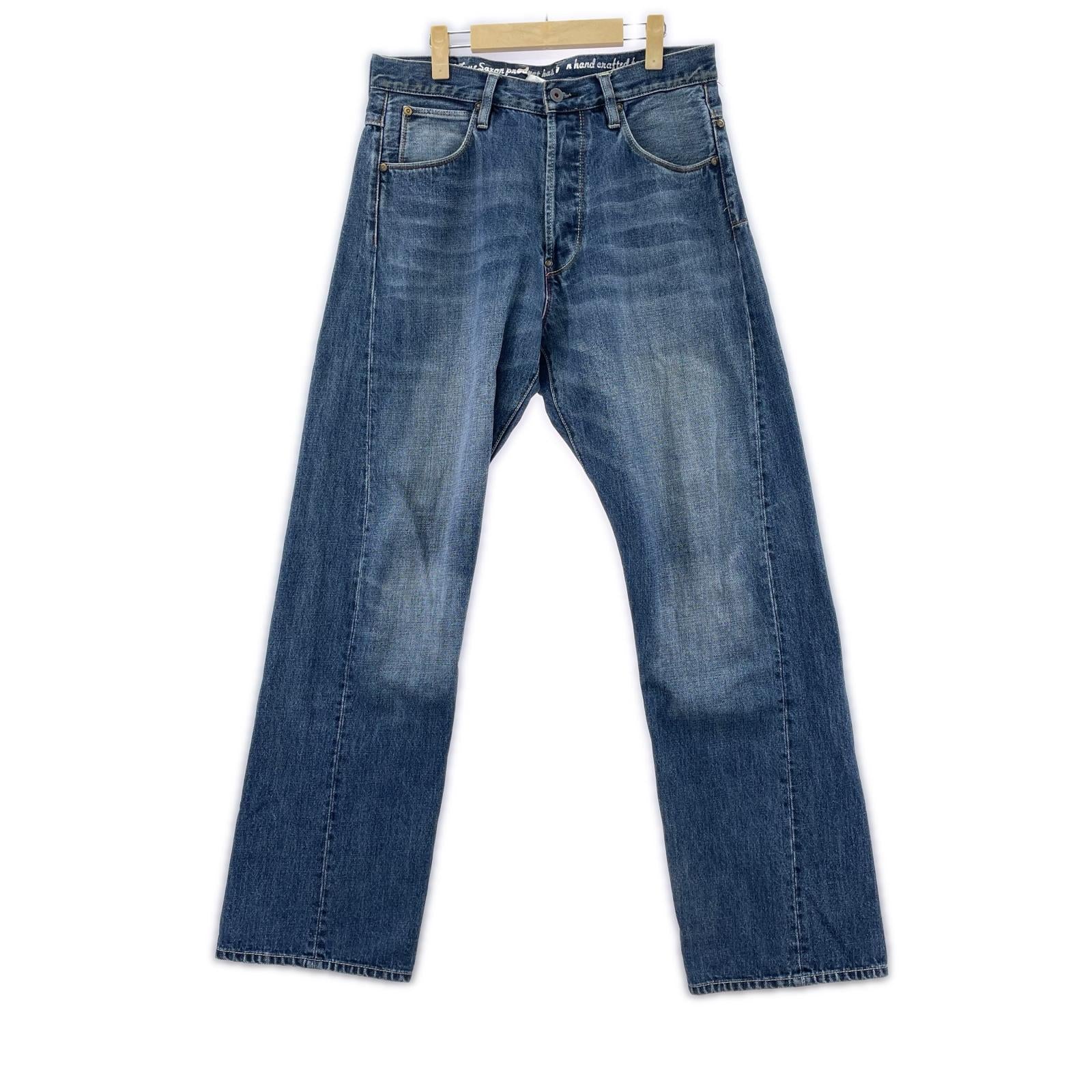 デニムパンツ Button-fly cinch back denim 3 IDG