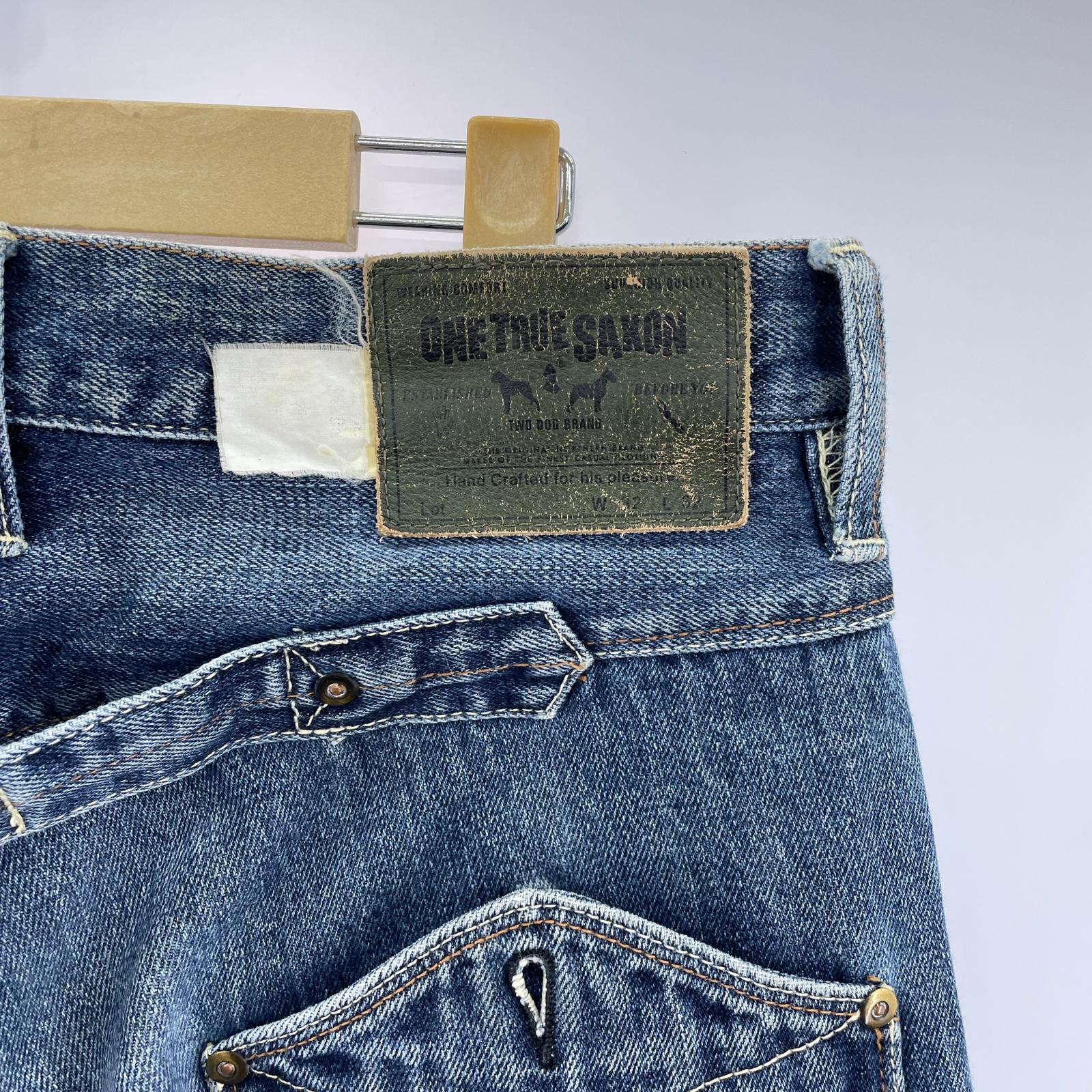 デニムパンツ Button-fly cinch back denim 3 IDG