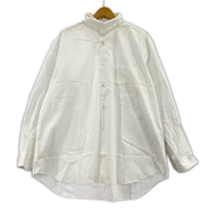 長袖シャツ COMME des GARCONS HOMME PLUS 80s 襟デザイン ドレスシャツ ホワイト ホワイト
