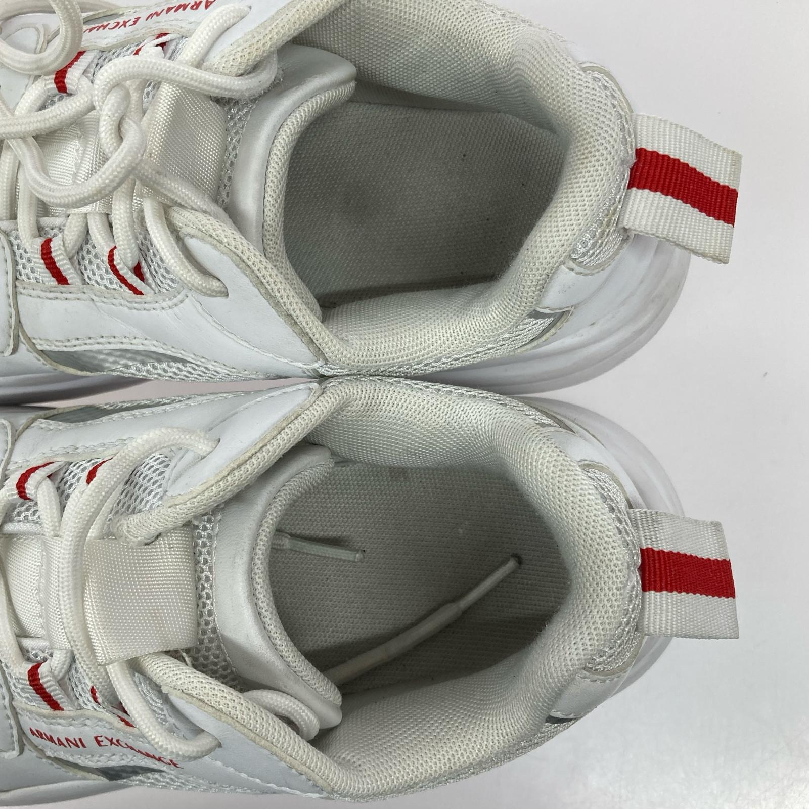 スニーカー 白赤 (28.0) ホワイト