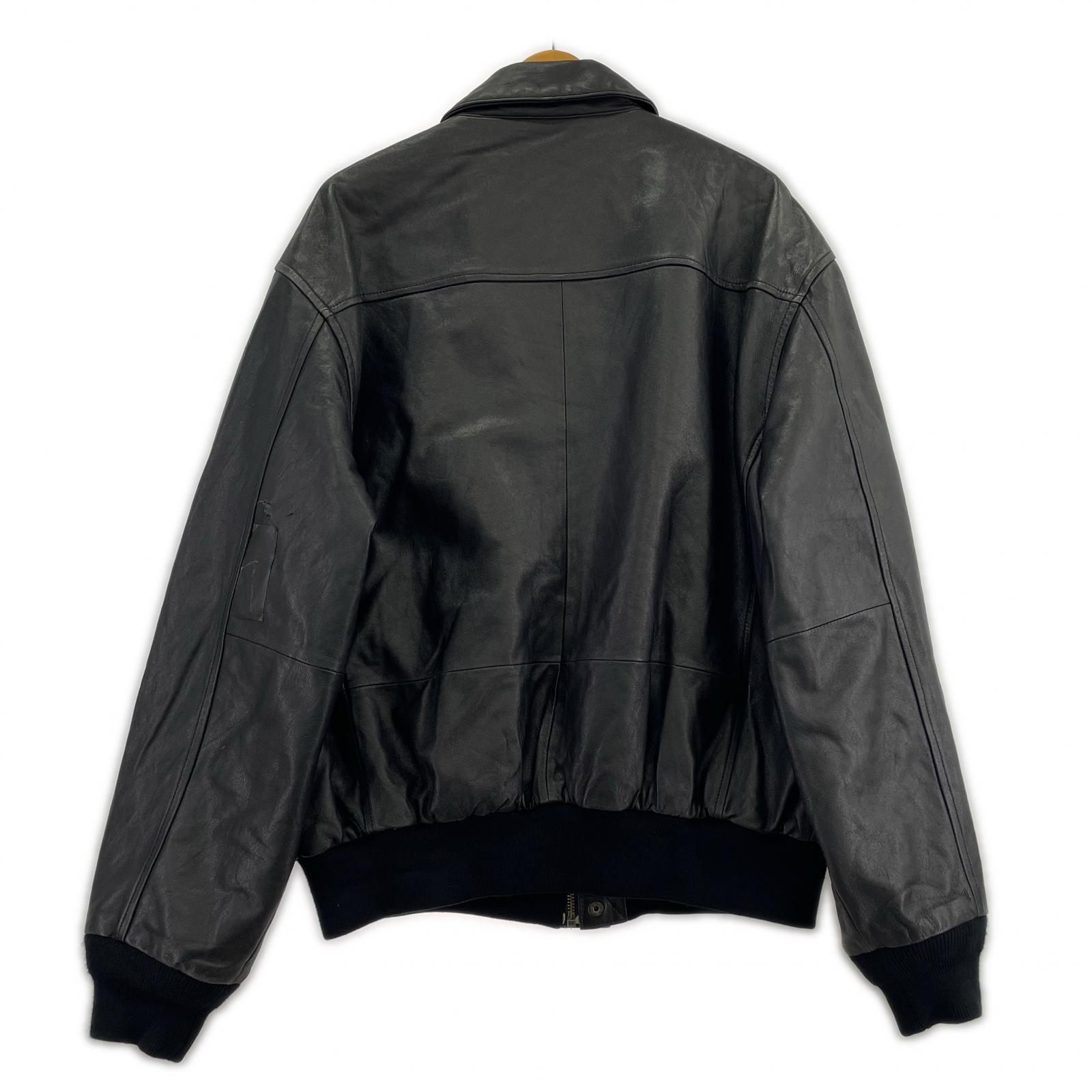 レザージャケット LUXURY LANE AIR FORCE A-2 黒 レザー (L) L ブラック