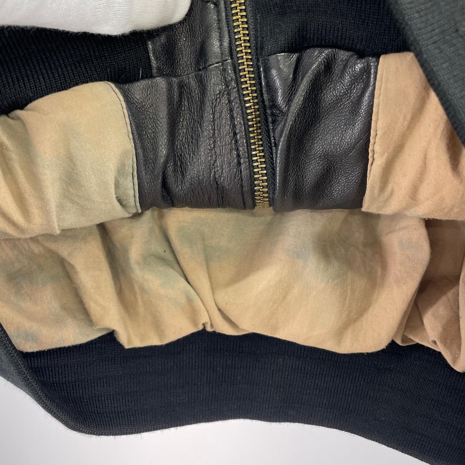 レザージャケット LUXURY LANE AIR FORCE A-2 黒 レザー (L) L ブラック