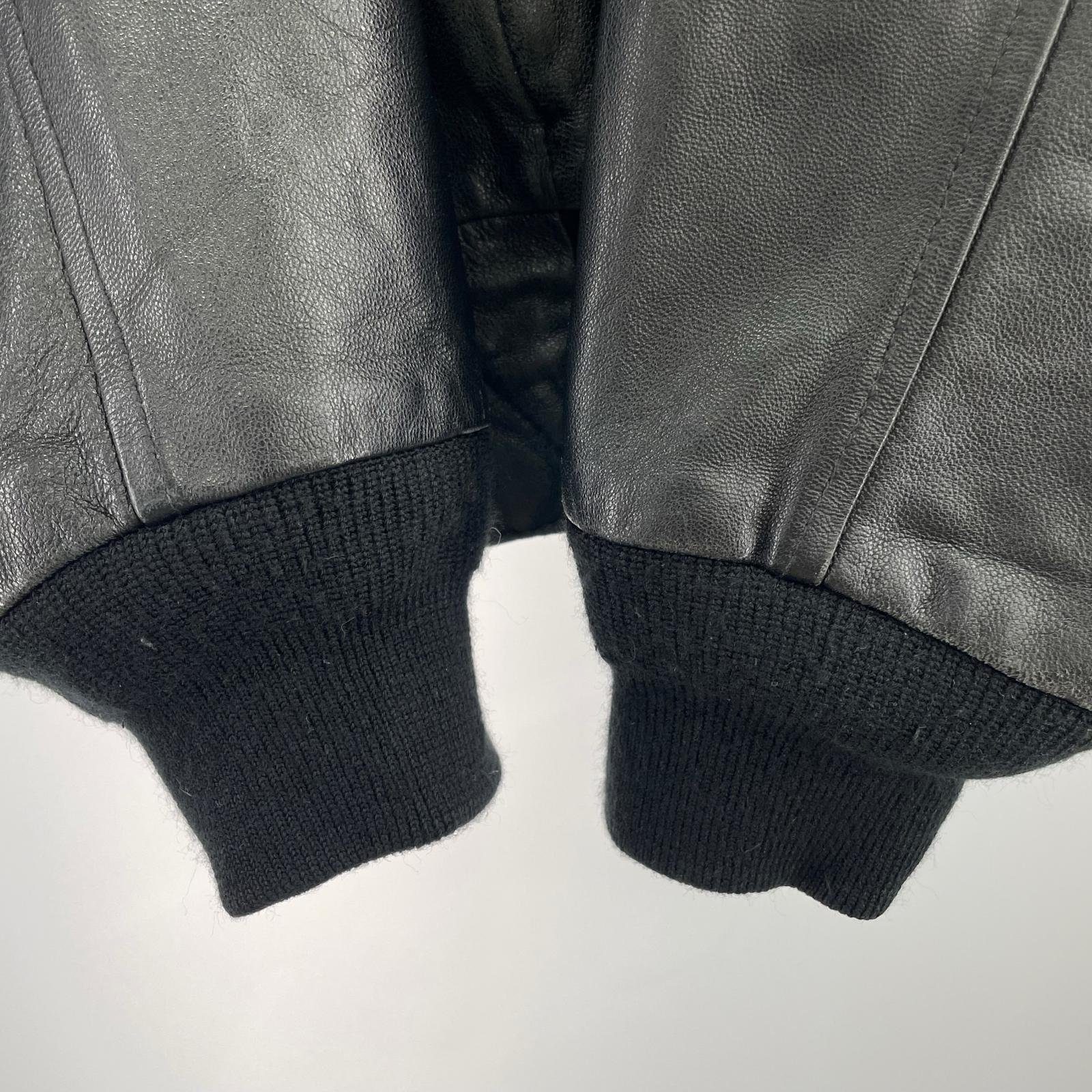 レザージャケット LUXURY LANE AIR FORCE A-2 黒 レザー (L) L ブラック