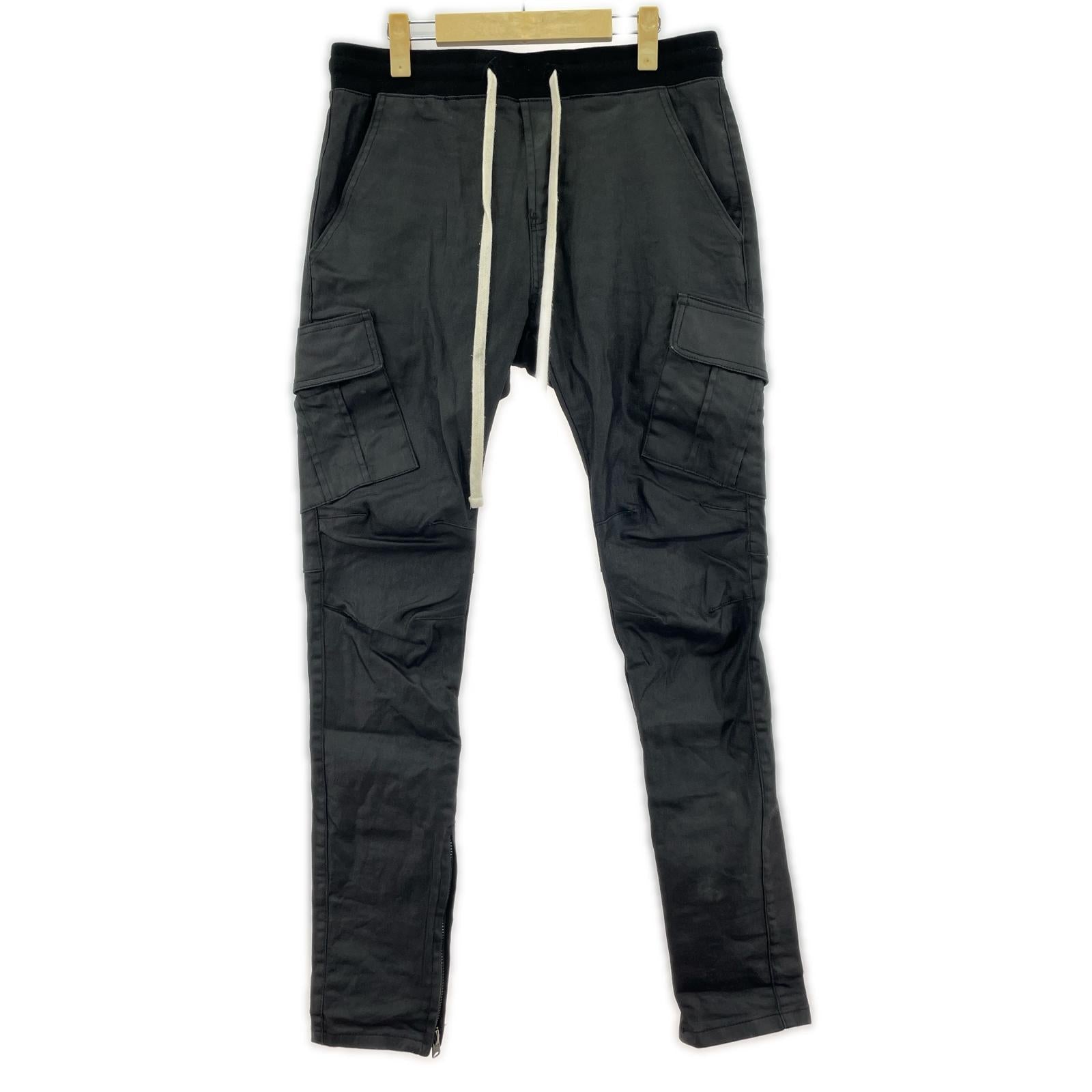 パンツ CARGO DRAWCORD PANTS WAXED 黒 M M ブラック