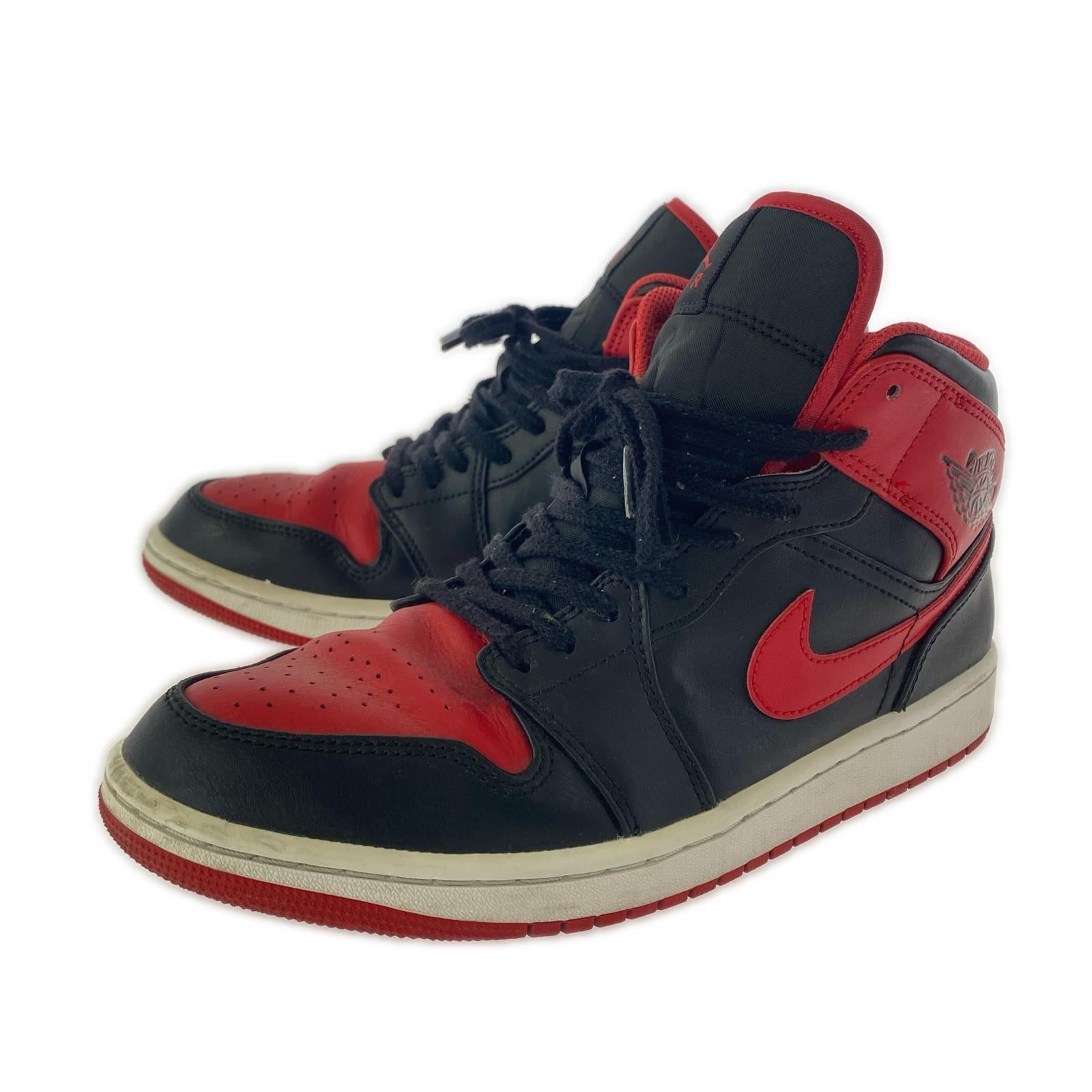 スニーカー NIKE Air jordasn 1 Mid Bred ToeDQ8426-060(27) 27cm (US9 UK8 1/2 EU44)