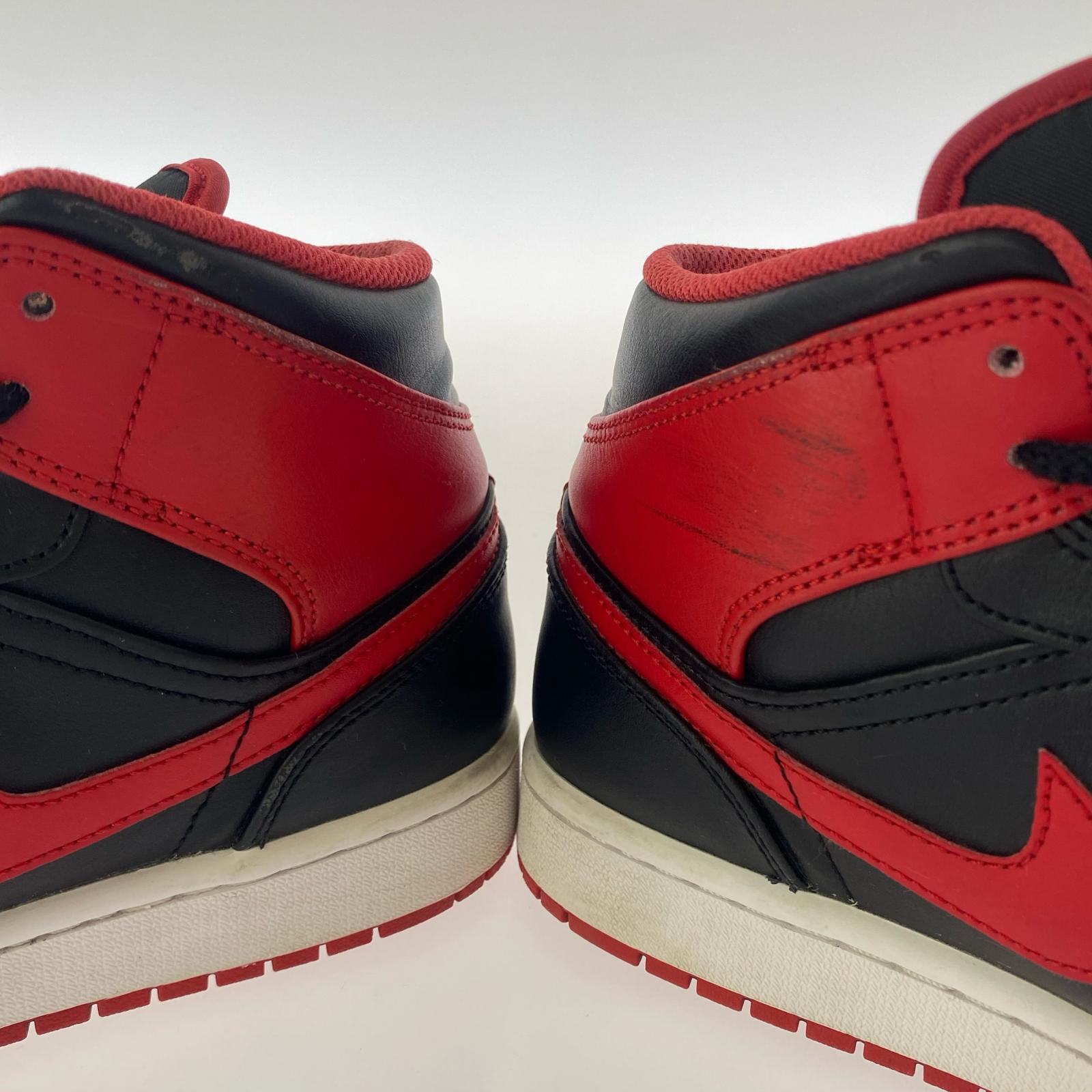 スニーカー NIKE Air jordasn 1 Mid Bred ToeDQ8426-060(27) 27cm (US9 UK8 1/2 EU44)