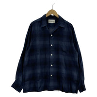 長袖シャツ OMBRE CHECK OPEN COLLAR SHIRT L/S -L L