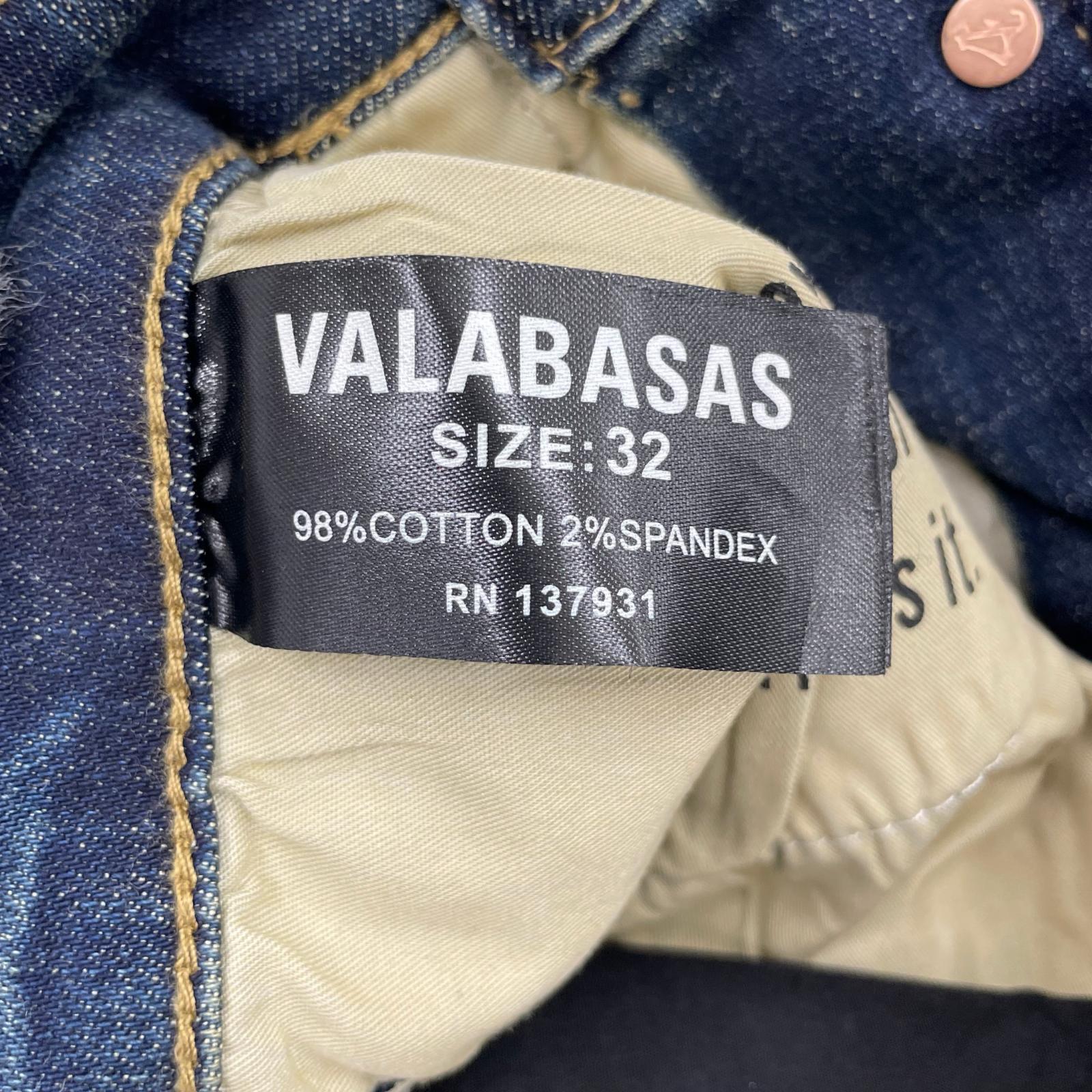 デニムパンツ VALABASAS フレアデニム (32) 32 ブルー