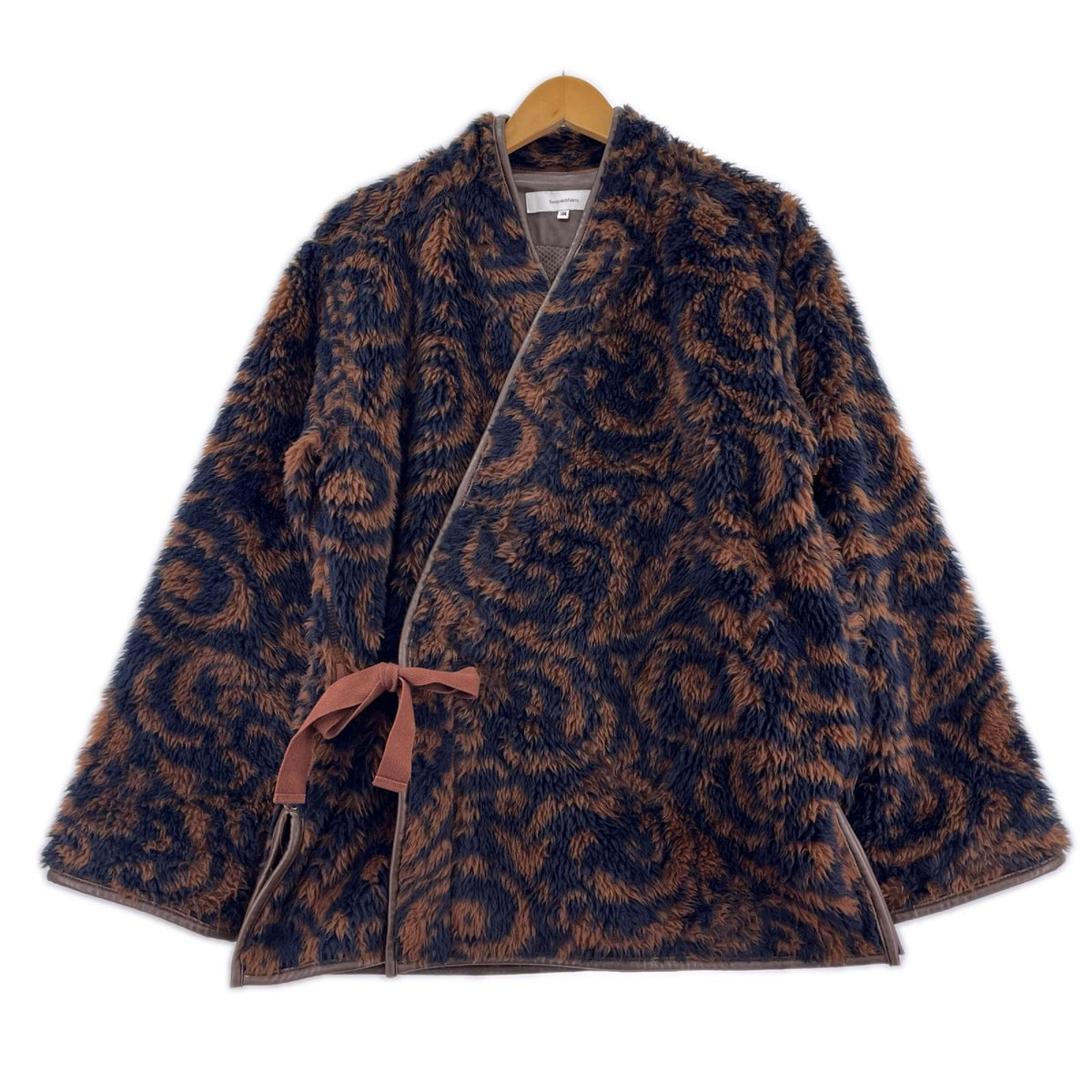 ジャケット jacquard boa hanten M ブラウン