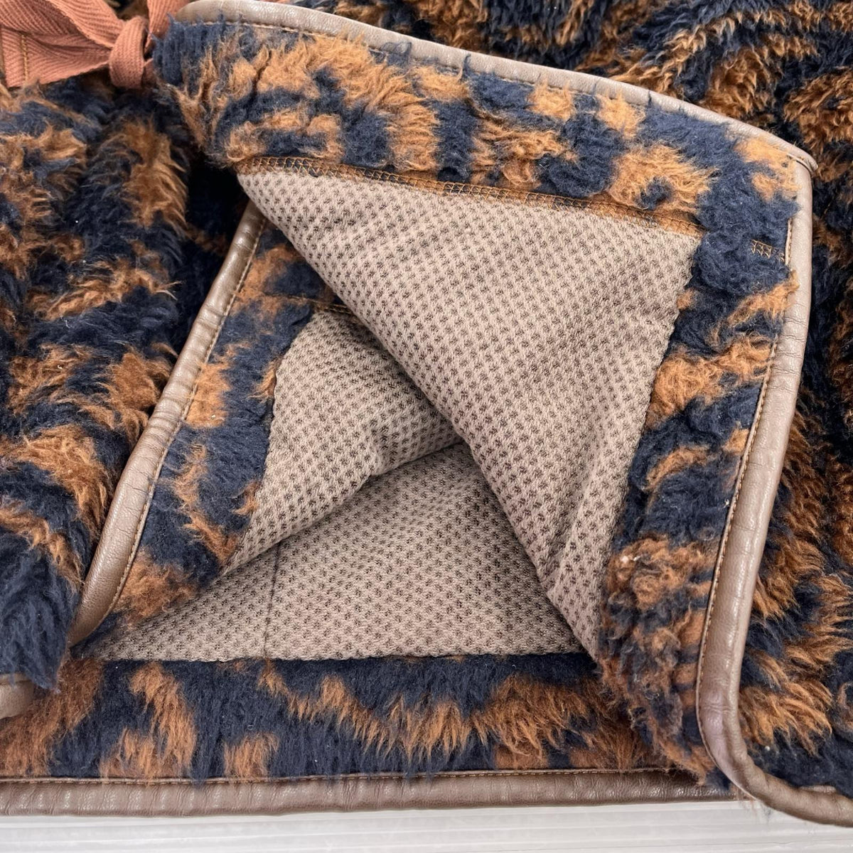 ジャケット jacquard boa hanten M ブラウン