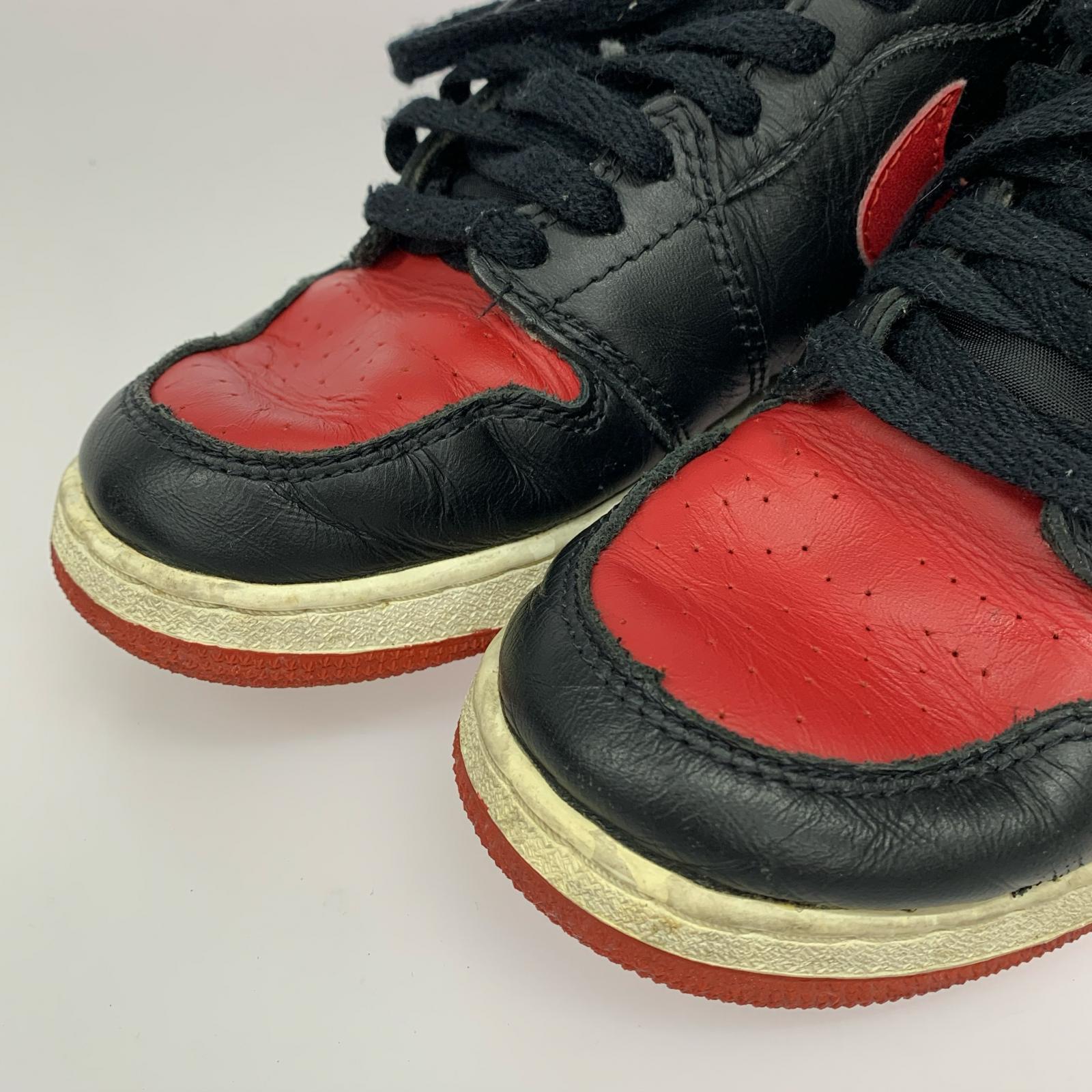 スニーカー 観賞用 94年製 AIR JORDAN 1 HIGH BG BRED 153126-061 US5Y 約23cm 23.5cm (US5 1/2 UK5 EU37)