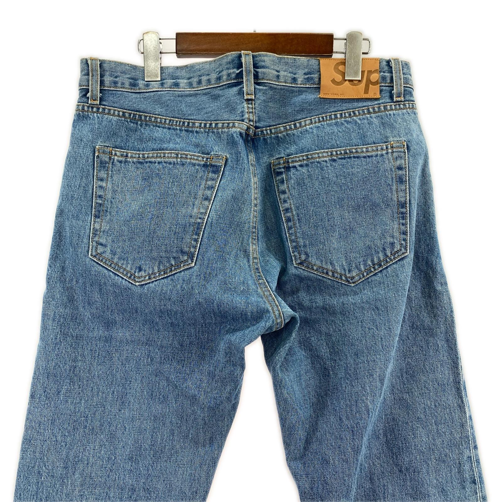 デニムパンツ STONE WASHED SLIM JEANS 32