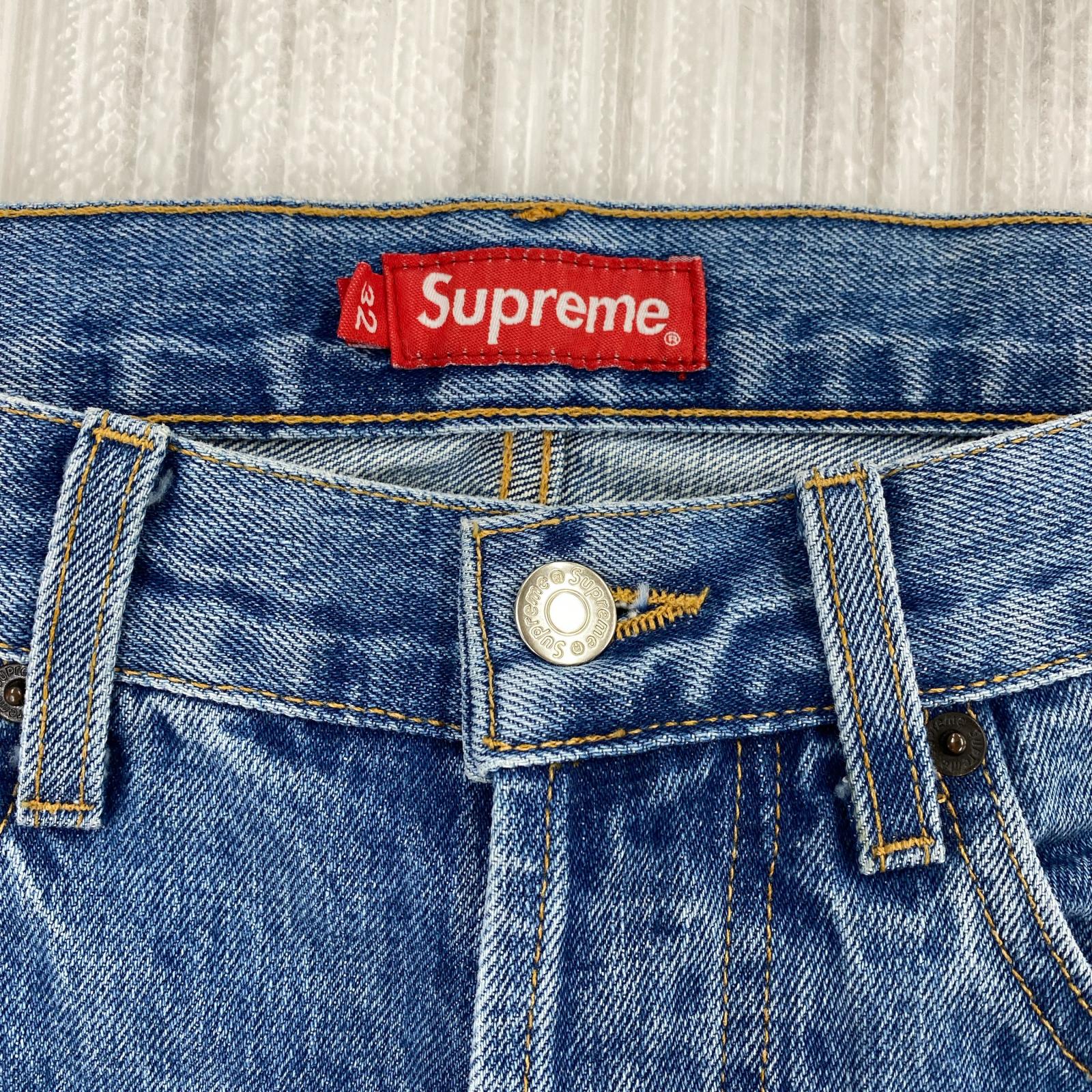 デニムパンツ STONE WASHED SLIM JEANS 32