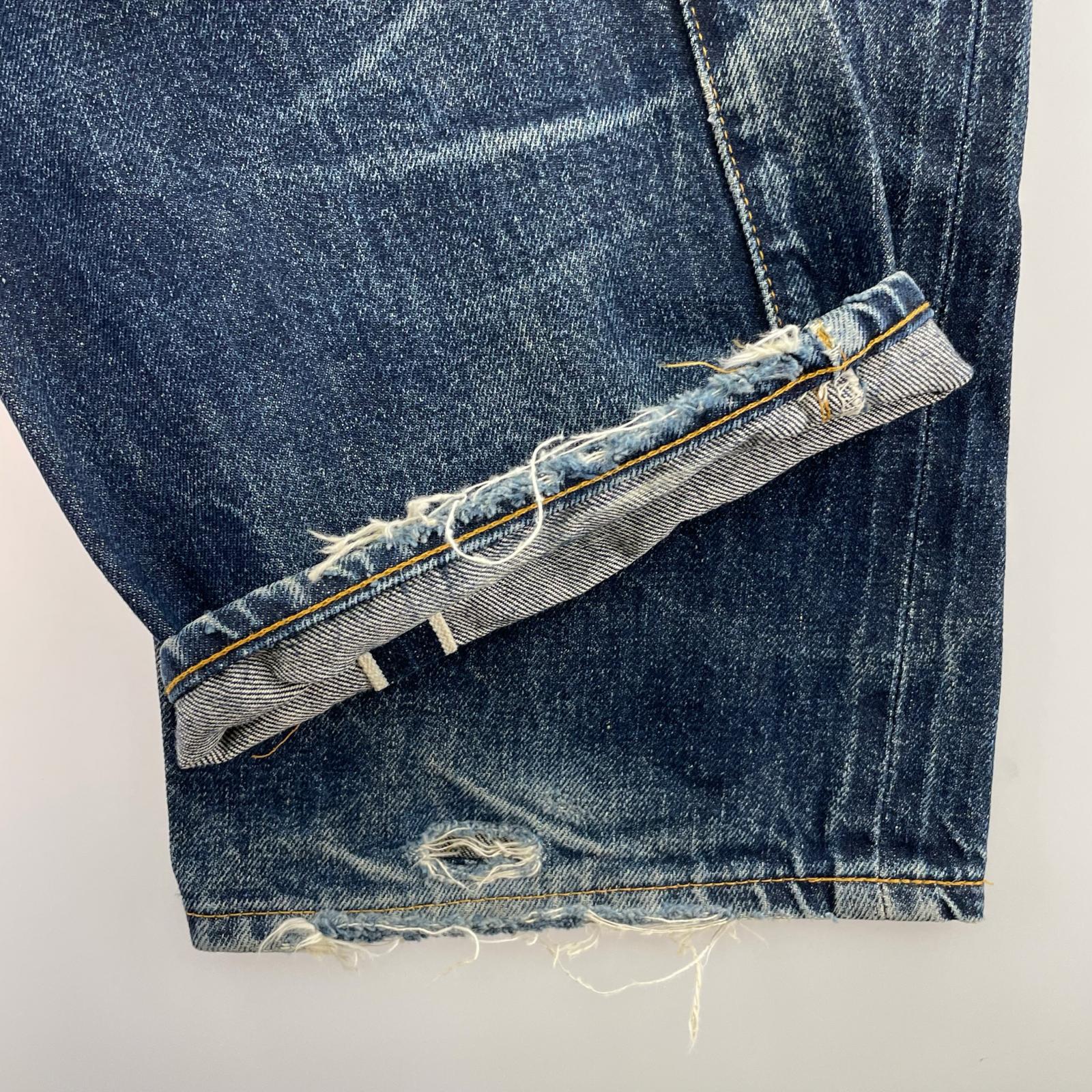 デニムパンツ 90s 501XX バレンシア工場製 ボタン裏555 BIGE 実寸W30 32 ブルー