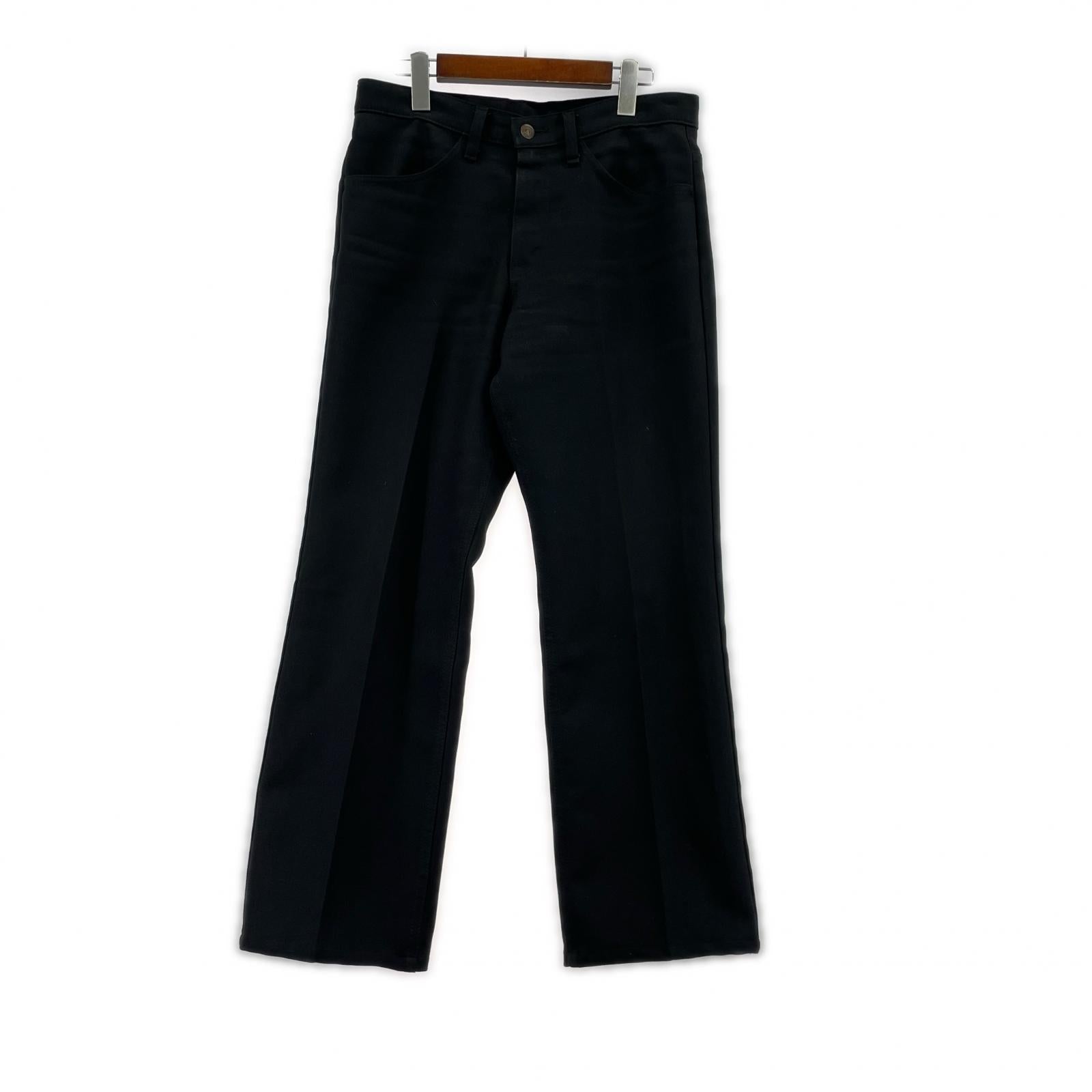 パンツ 90s USA製 ボタン裏698 31 ブラック