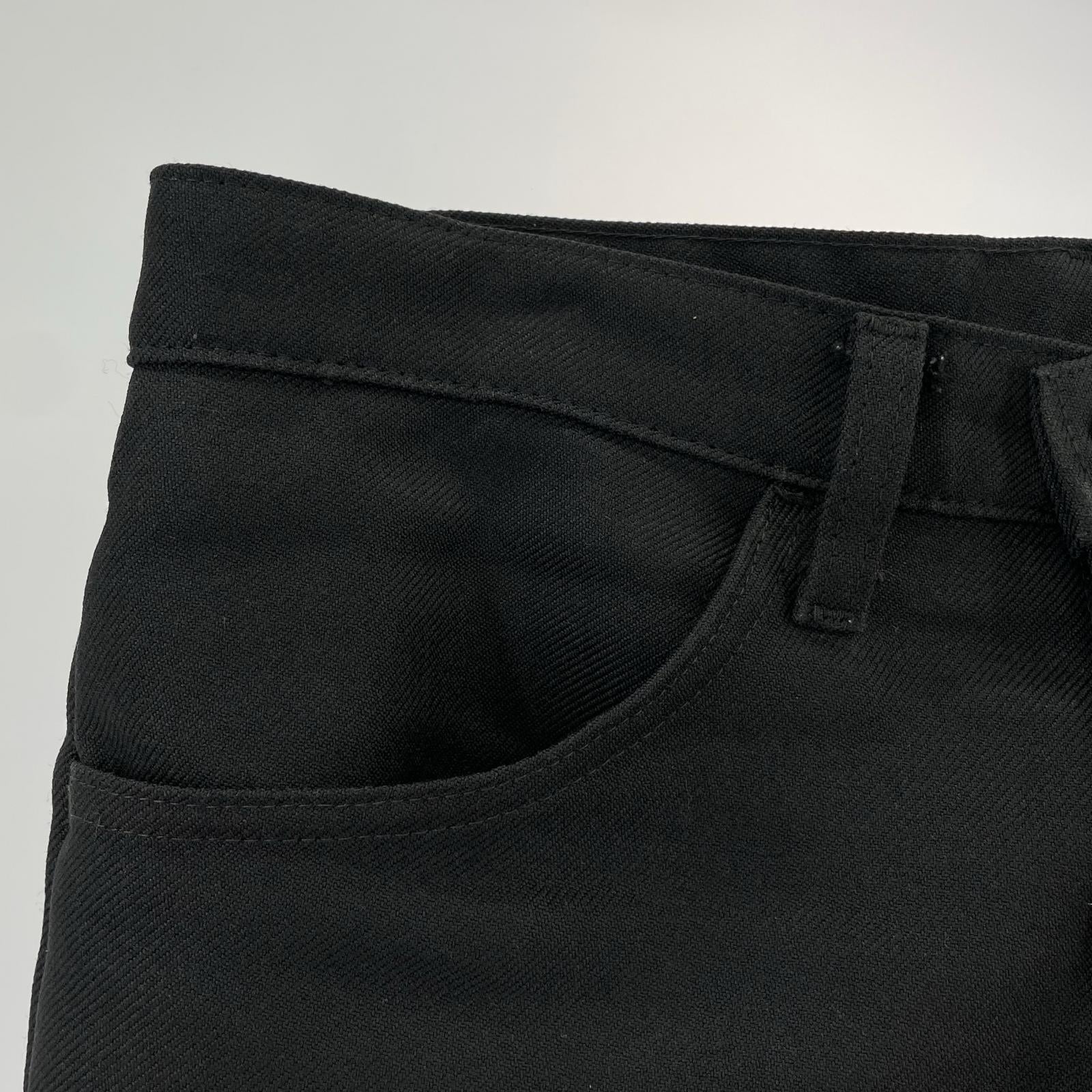 パンツ 90s USA製 ボタン裏698 31 ブラック