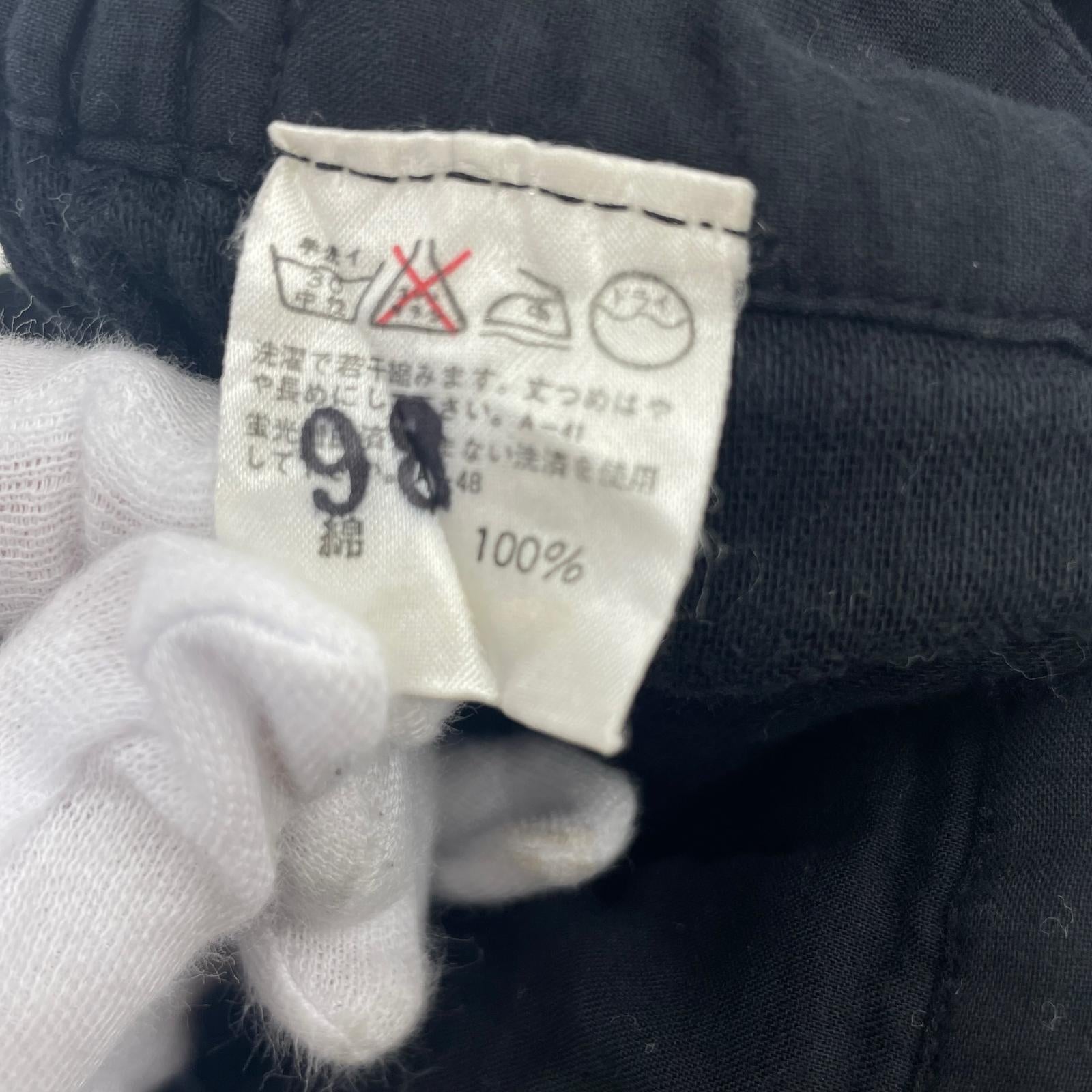 長袖シャツ ISSEY MIYAKE 80s 筆タグ プルオーバーシャツ セットアップ ブラック ブラック