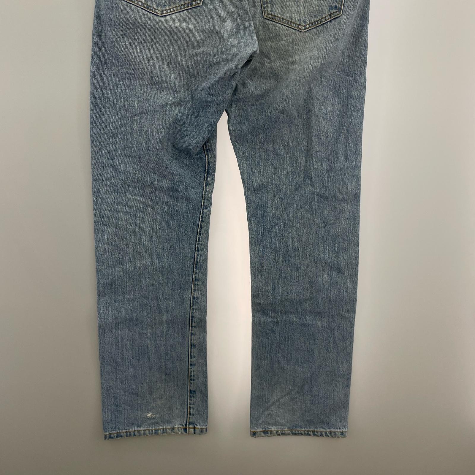 デニムパンツ Washed Slim Jean 36 36 ブルー