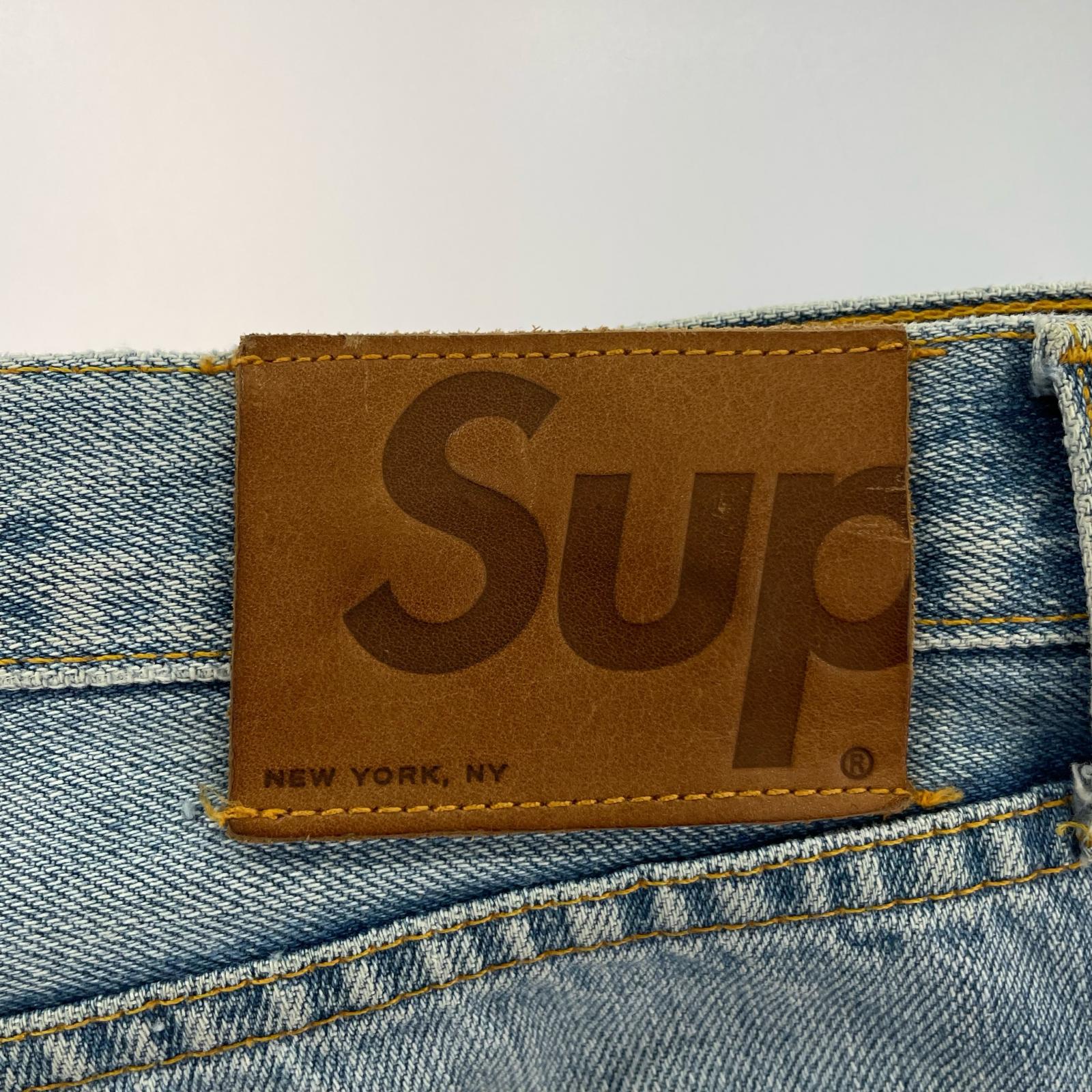 デニムパンツ Washed Slim Jean 36 36 ブルー