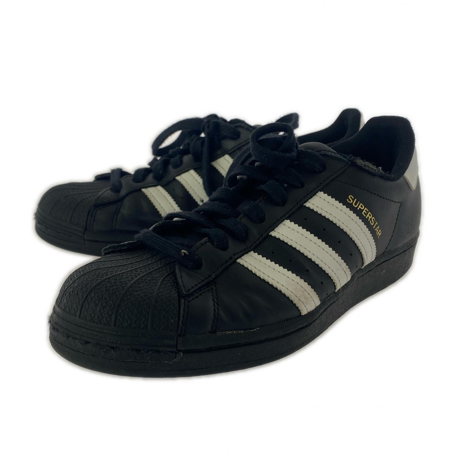 スニーカー adidas superstar 黒 (25) 25cm (US7 UK6 1/2 EU40) ブラック