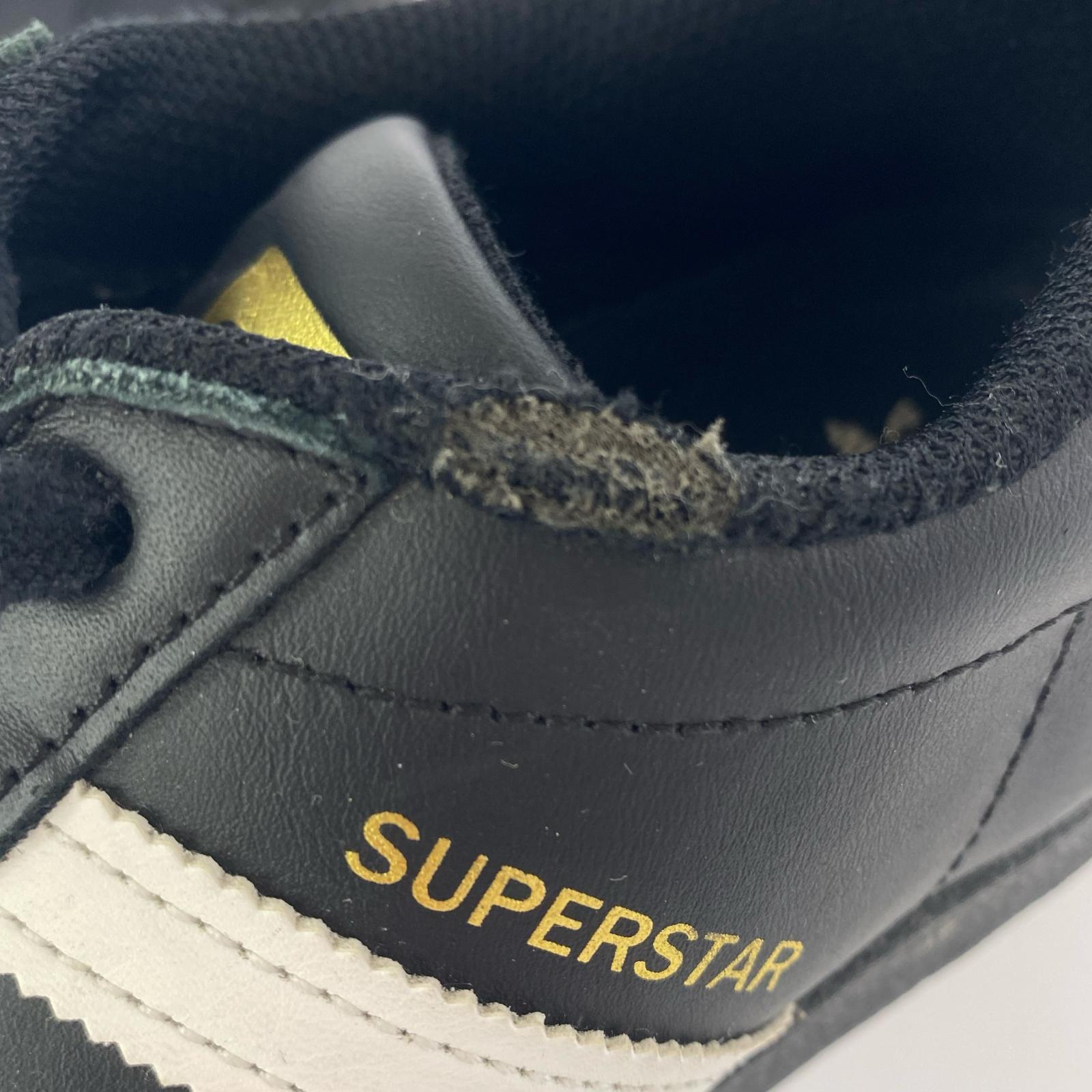 スニーカー adidas superstar 黒 (25) 25cm (US7 UK6 1/2 EU40) ブラック