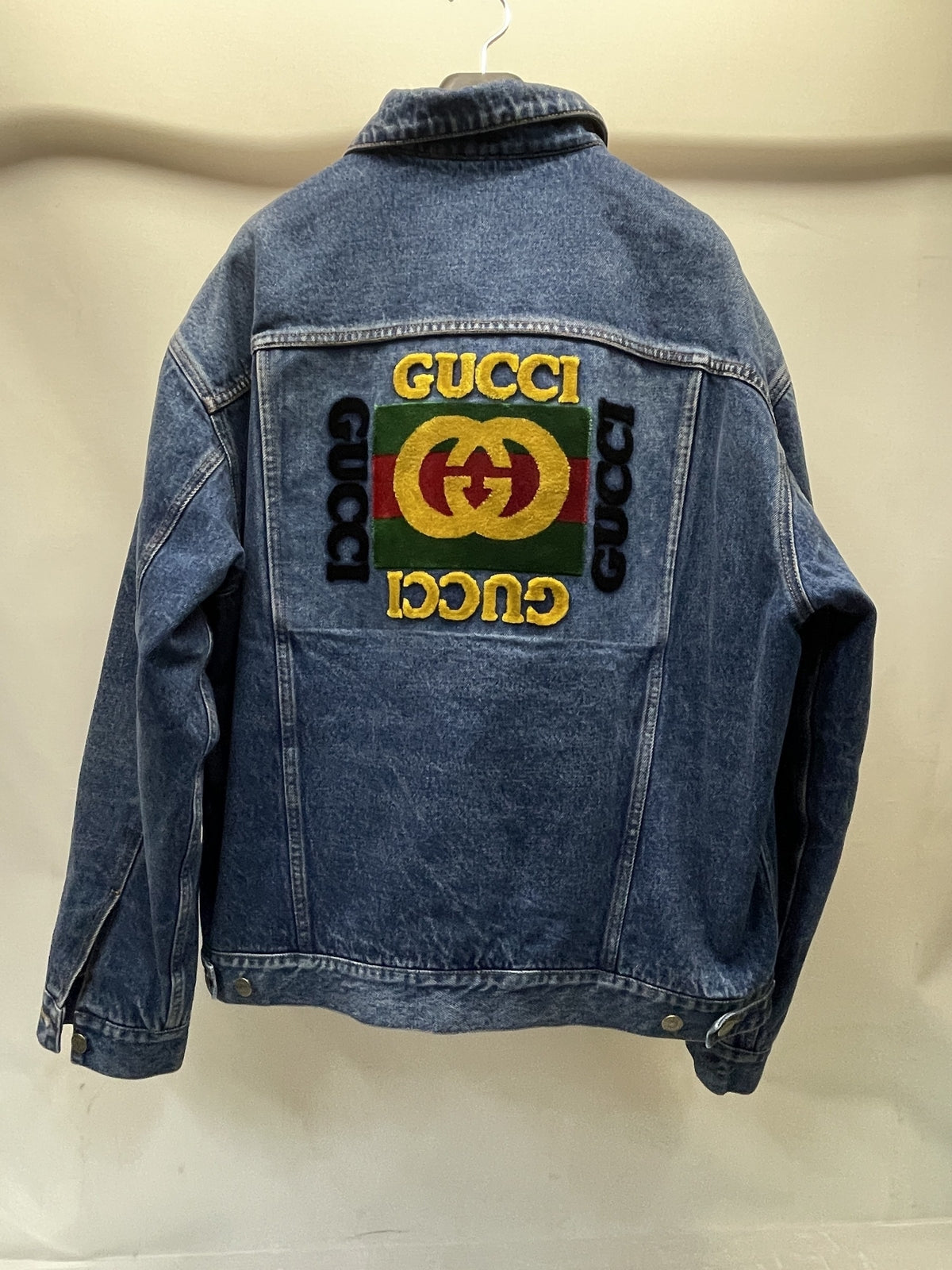 GUCCI 19SS Oversize Denim Jacket Patches