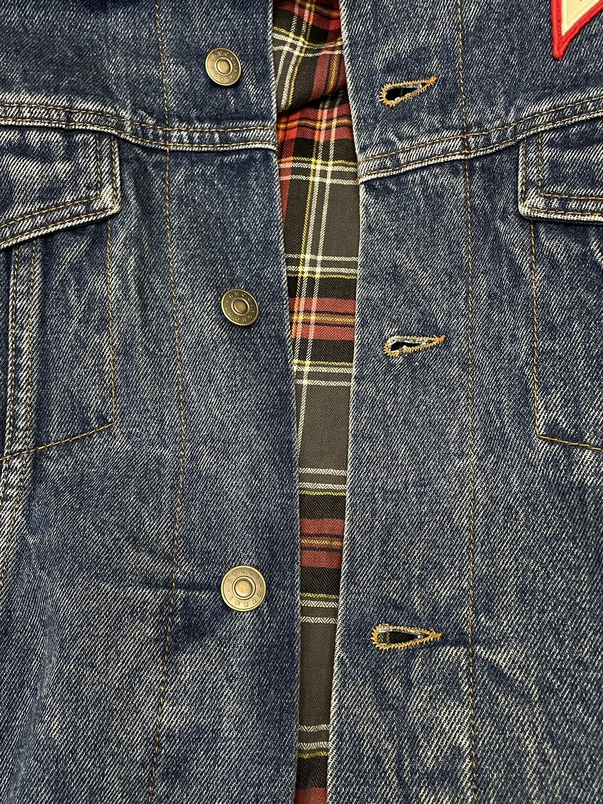 GUCCI 19SS Oversize Denim Jacket Patches