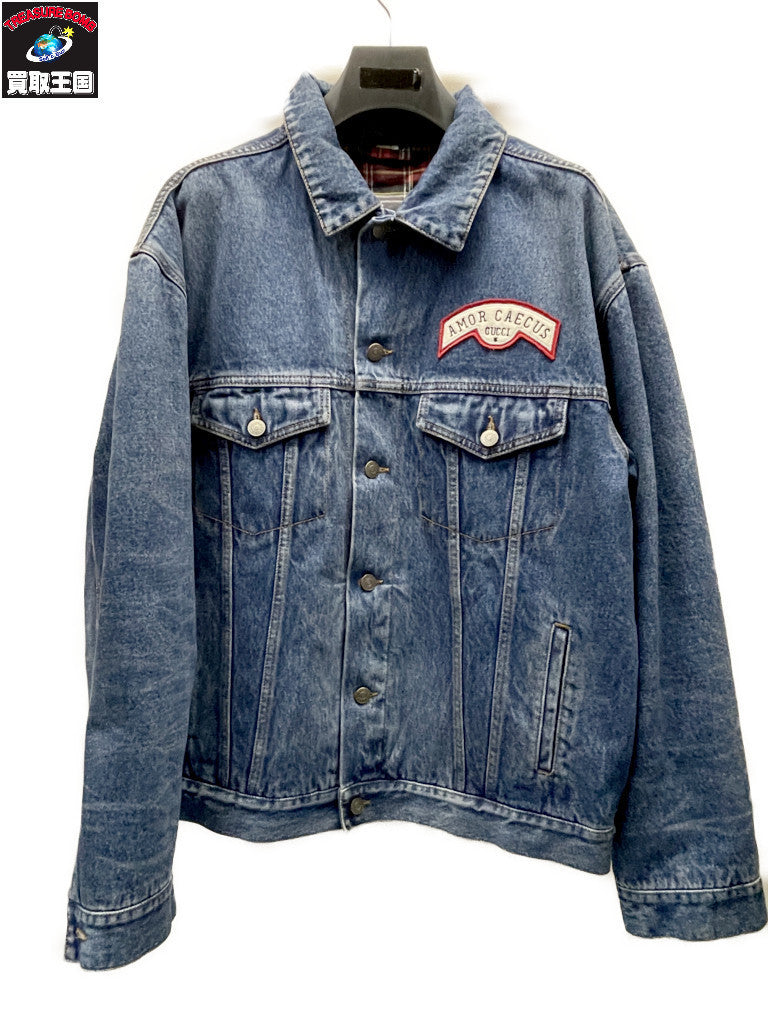 GUCCI 19SS Oversize Denim Jacket Patches