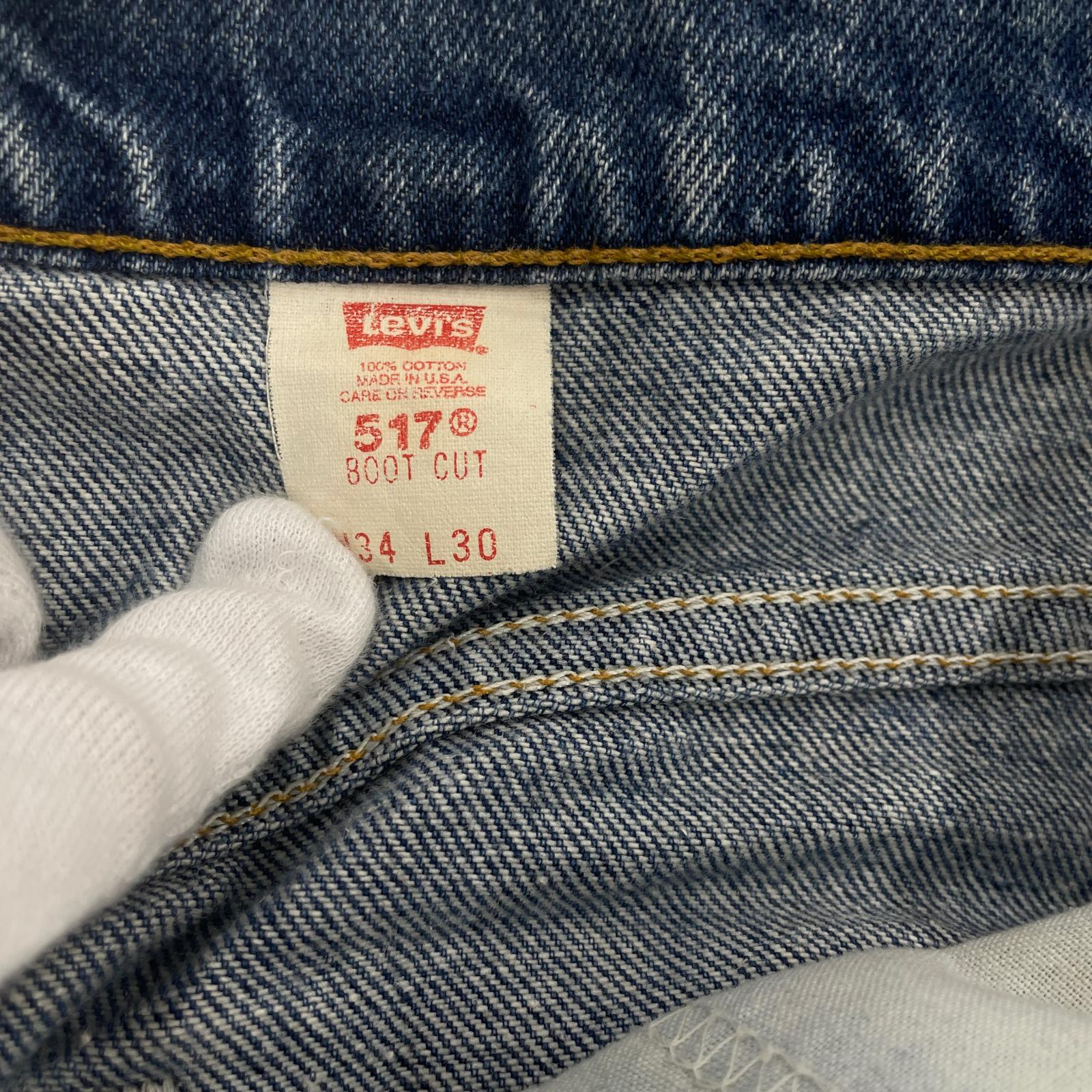 デニムパンツ 00517-0217 米国製 W34 34 ブルー