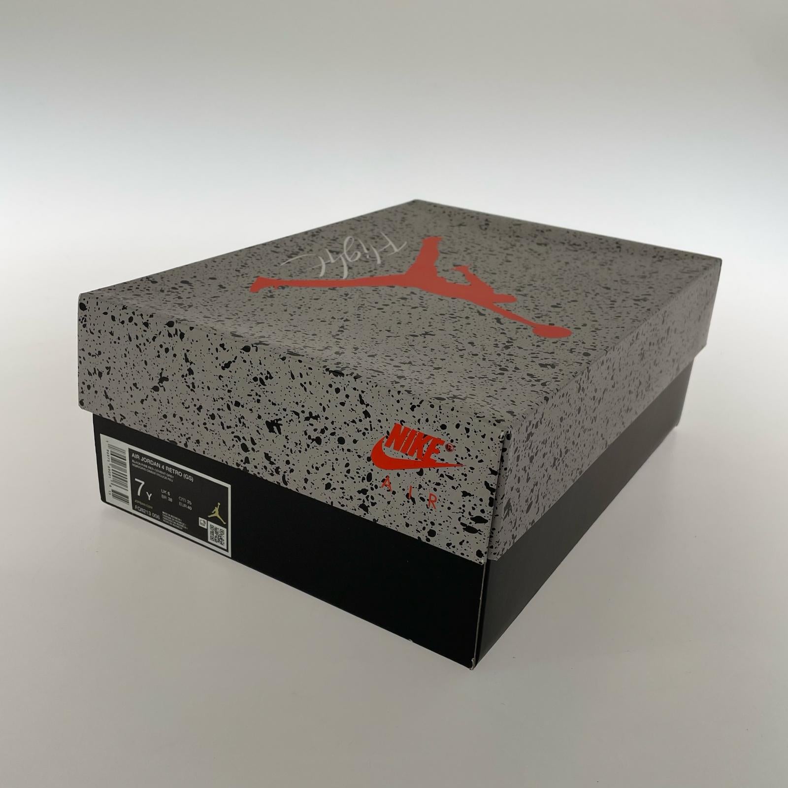 スニーカー AIR JORDAN 4 RETRO 25cm (US7 UK6 1/2 EU40) ブラック